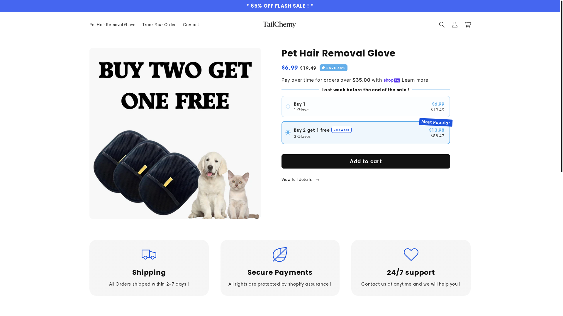 website screenshot of https://tailchemy.com/