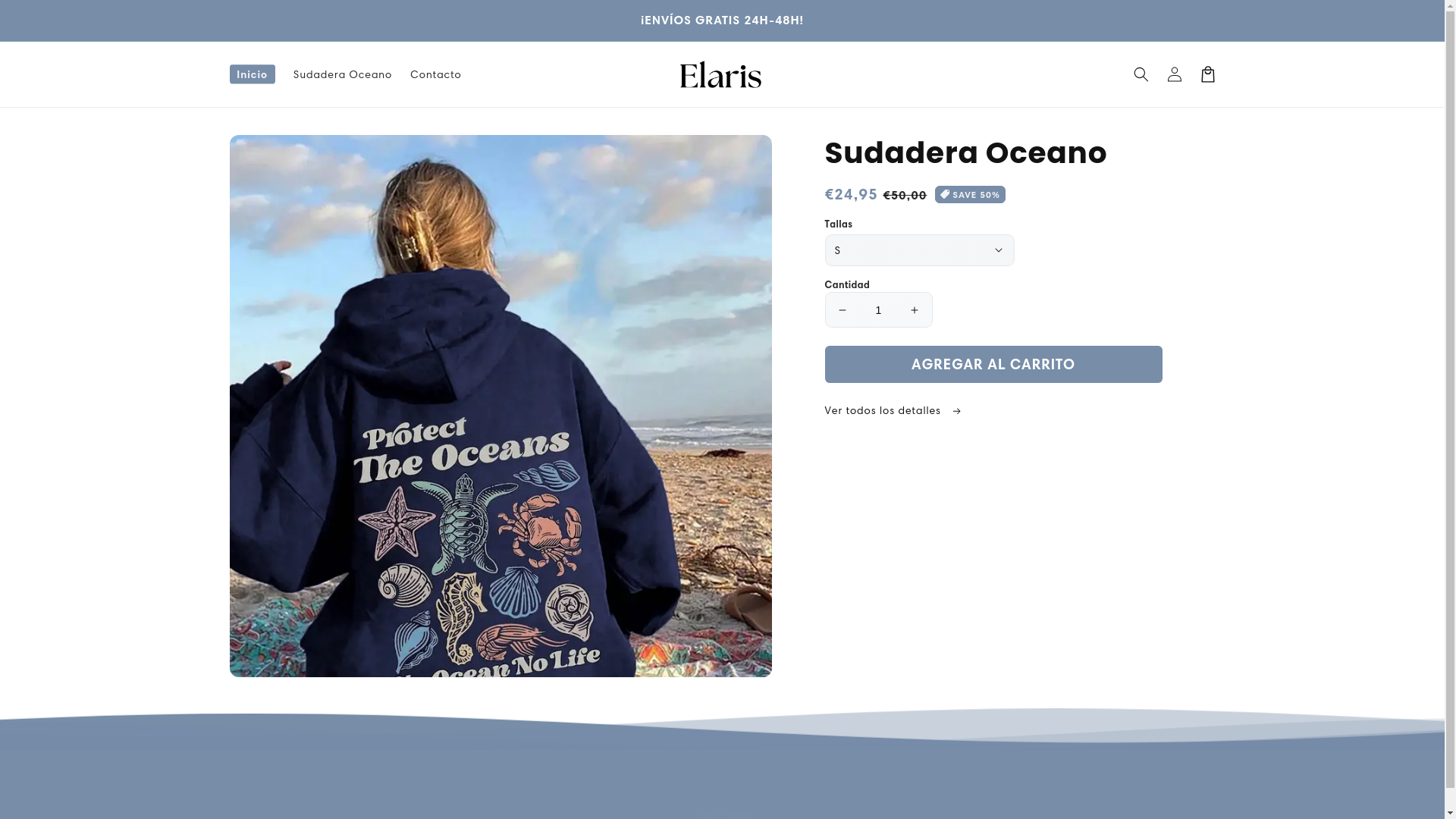 website screenshot of https://elarishop.com/