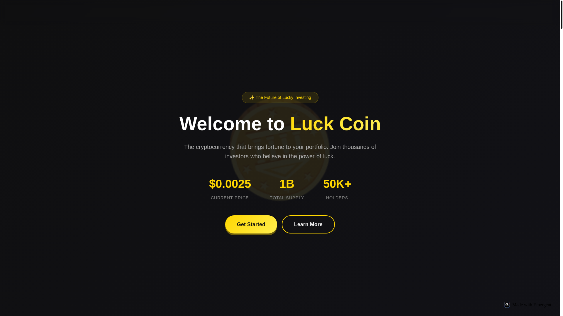 website screenshot of https://lucktrade.biz/
