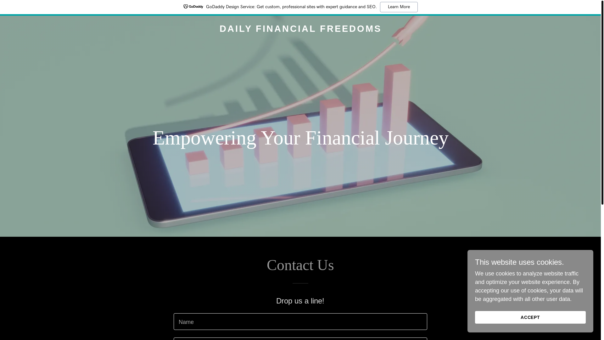 website screenshot of https://dailyfinancialfreedoms.com/
