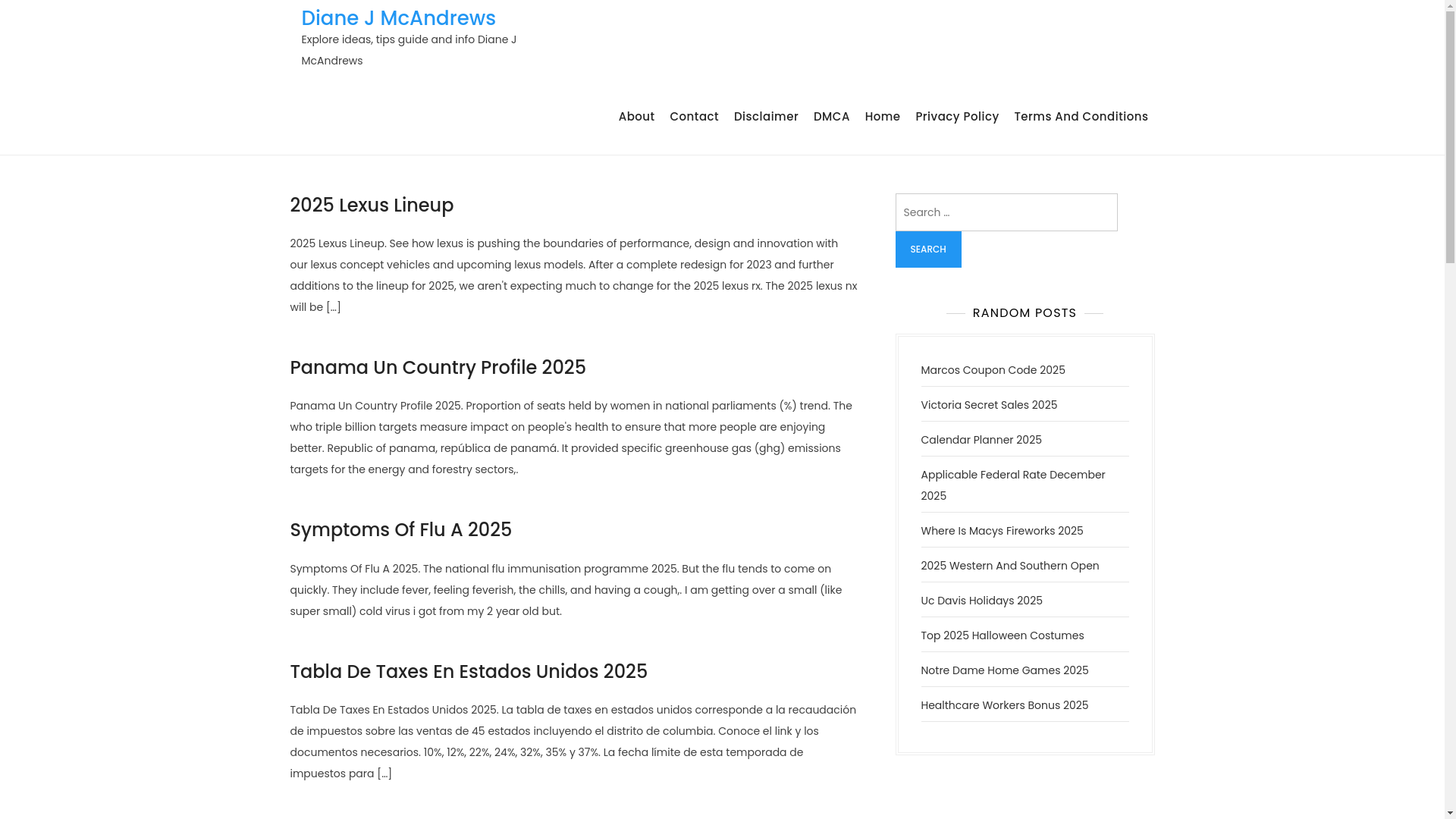 website screenshot of https://dianejmcandrewsn.pages.dev/