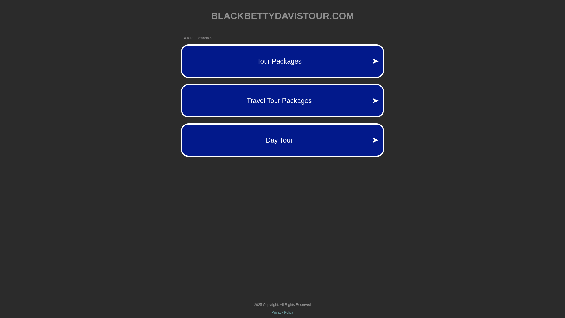 website screenshot of https://blackbettydavistour.com/