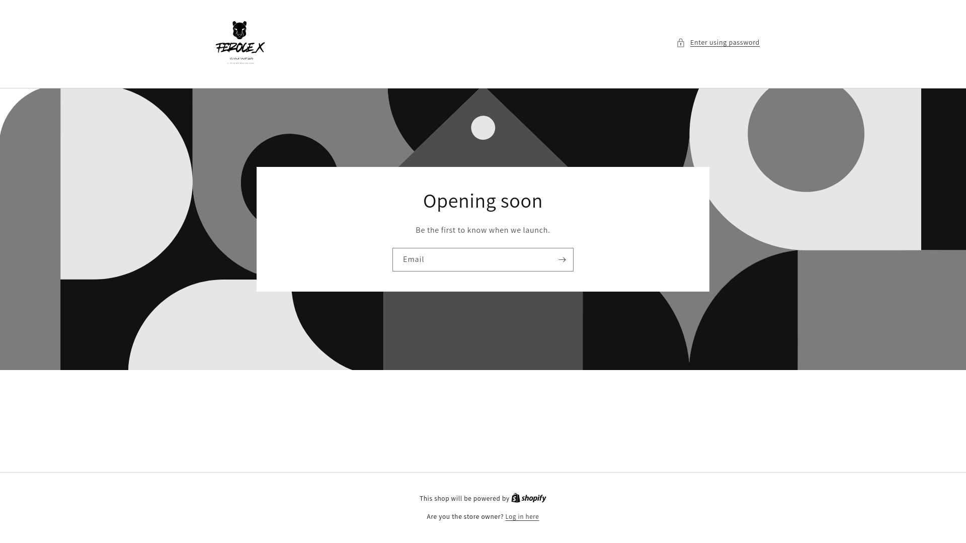 website screenshot of https://shopferocex.com/