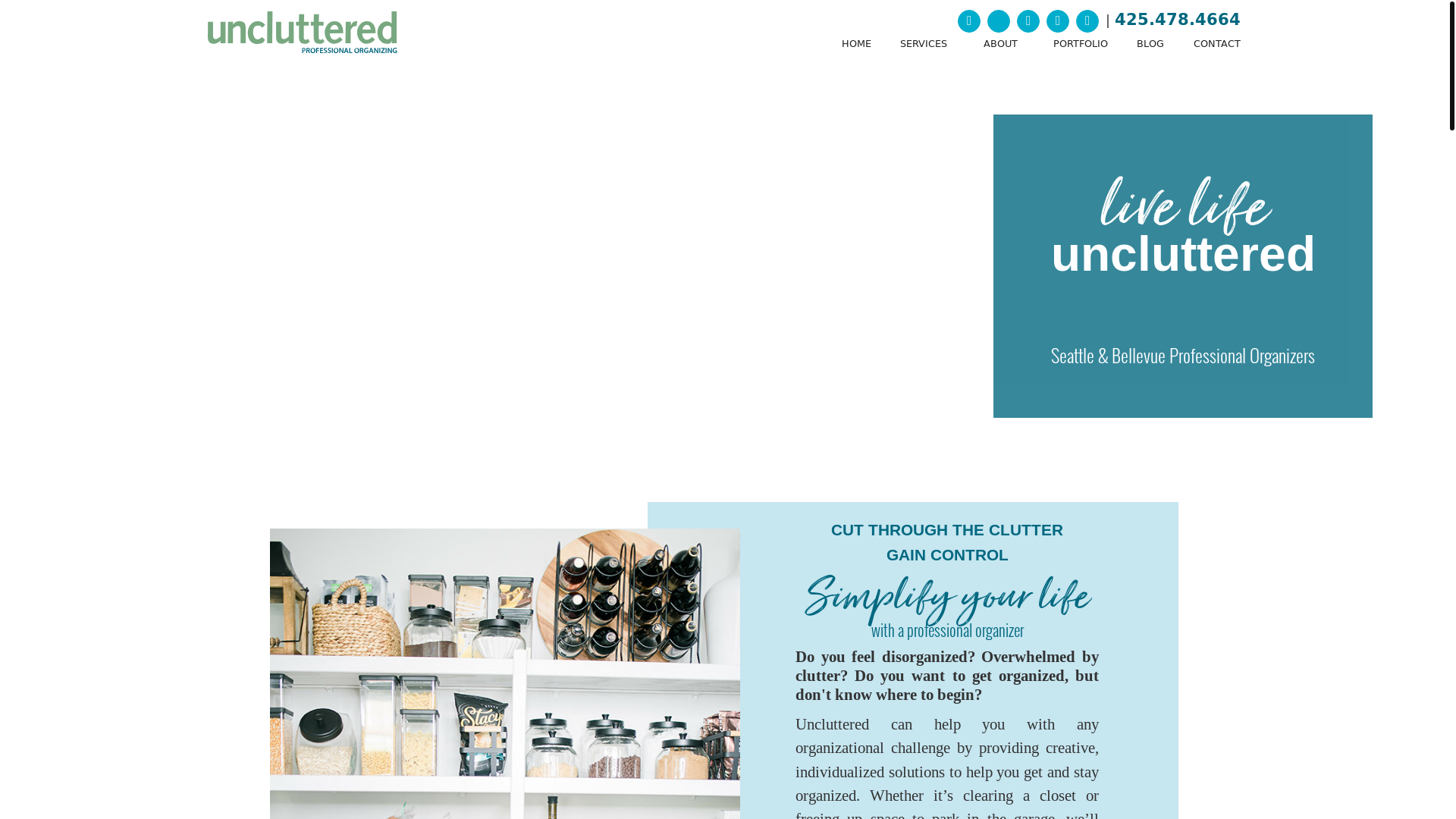 website screenshot of https://uncluttered.care/