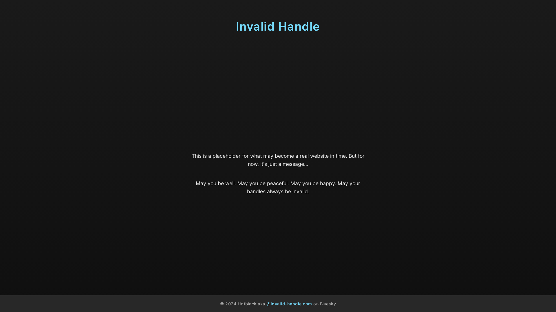 website screenshot of https://invalid-handle-site.pages.dev/