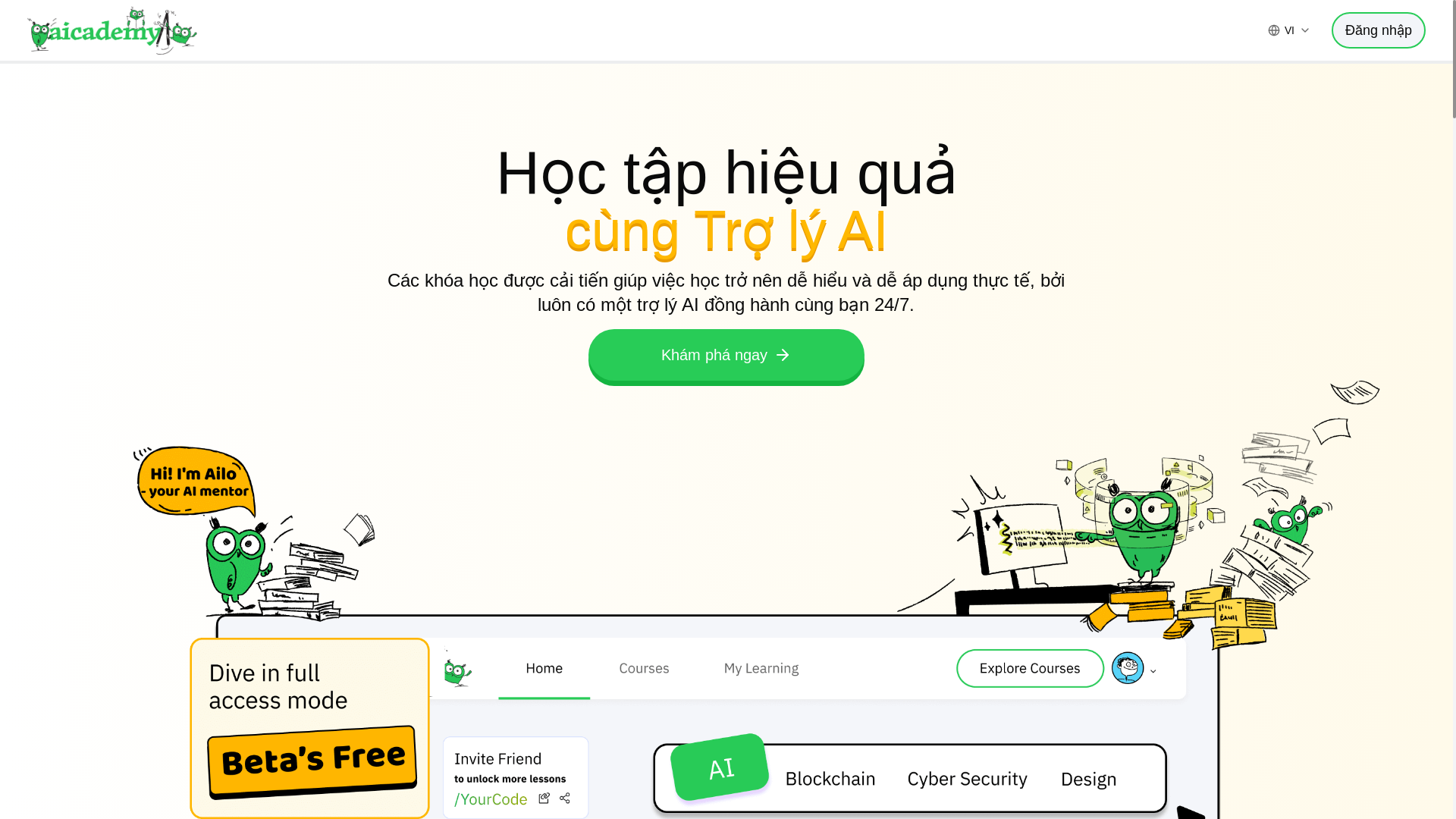 website screenshot of https://aicademy-frontend-5c9.pages.dev/
