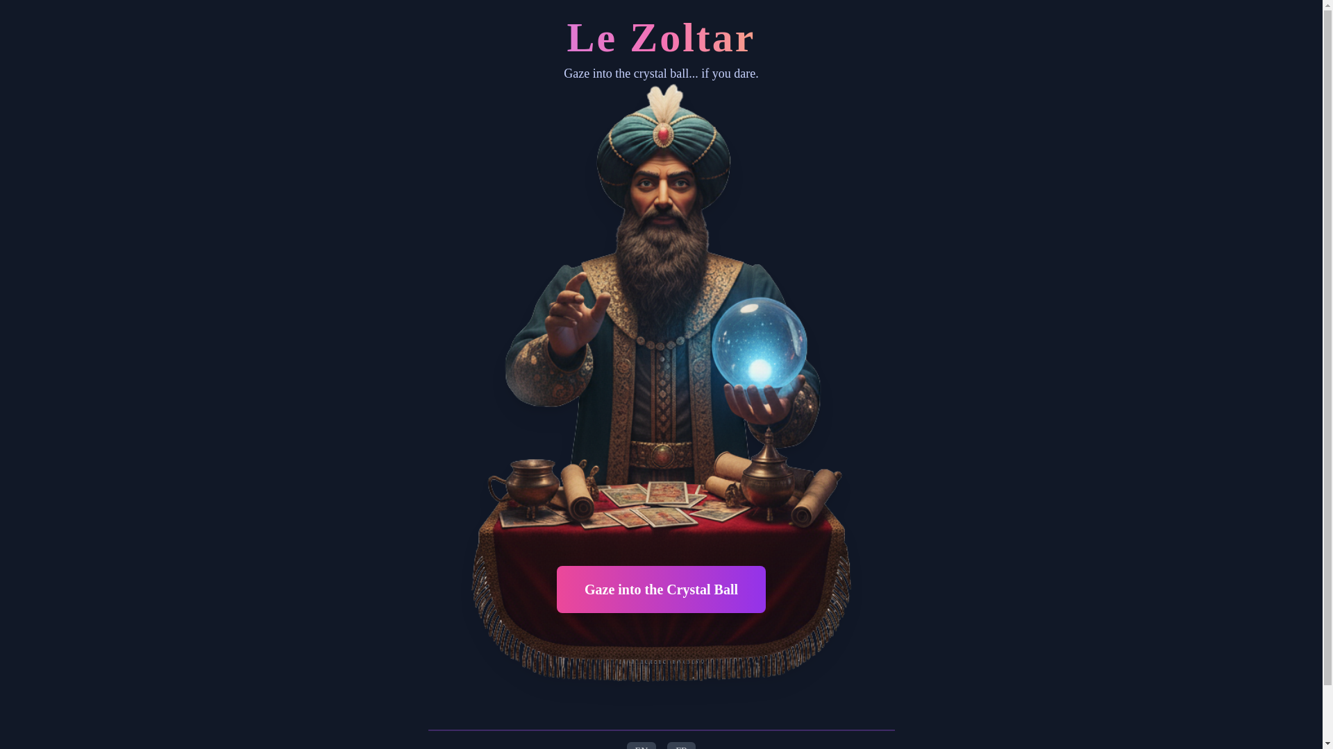 website screenshot of https://le-zoltar.pages.dev/