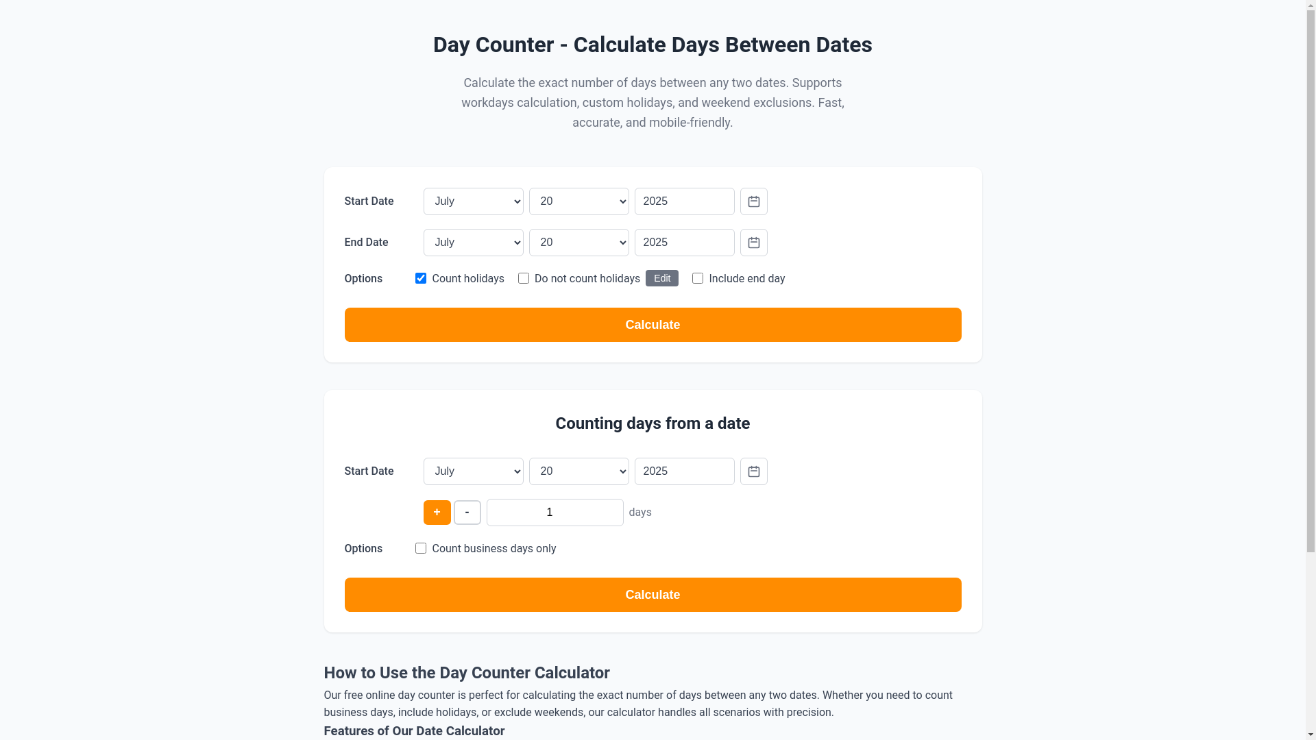 website screenshot of https://daycounter-eo5.pages.dev/