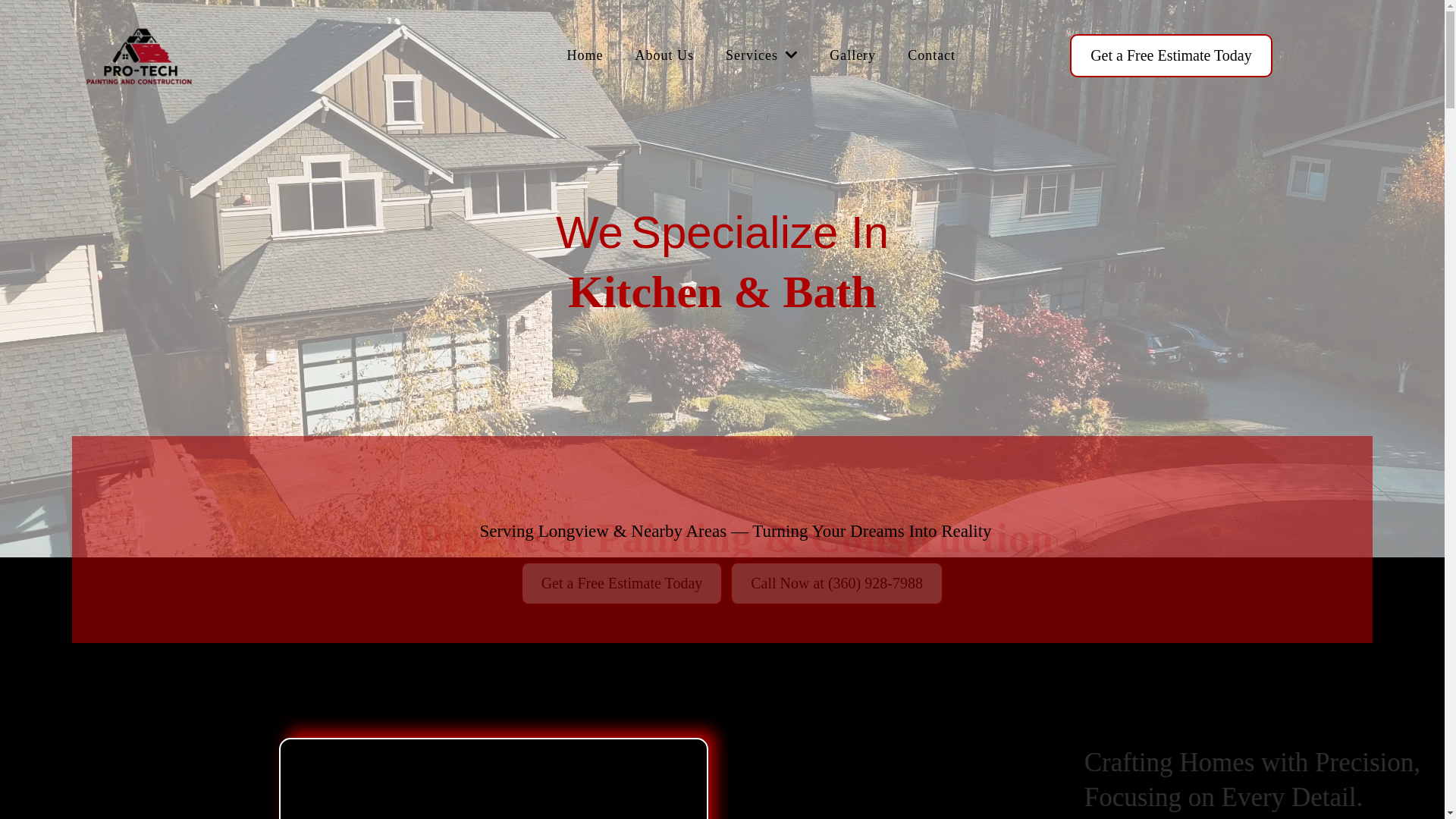 website screenshot of https://protechconstructionnw.com/
