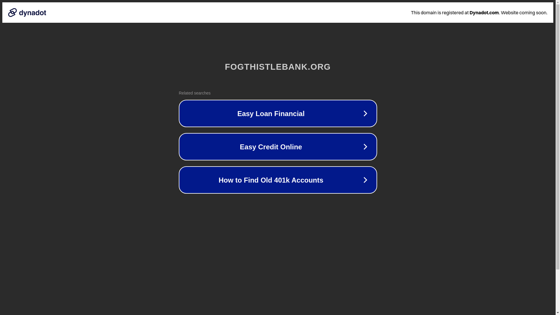 website screenshot of https://fogthistlebank.org/