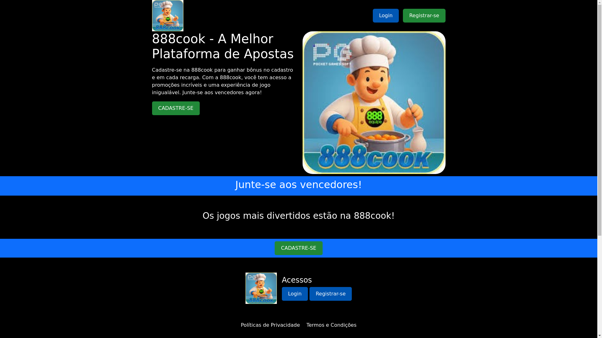 website screenshot of https://888cookapp.com/