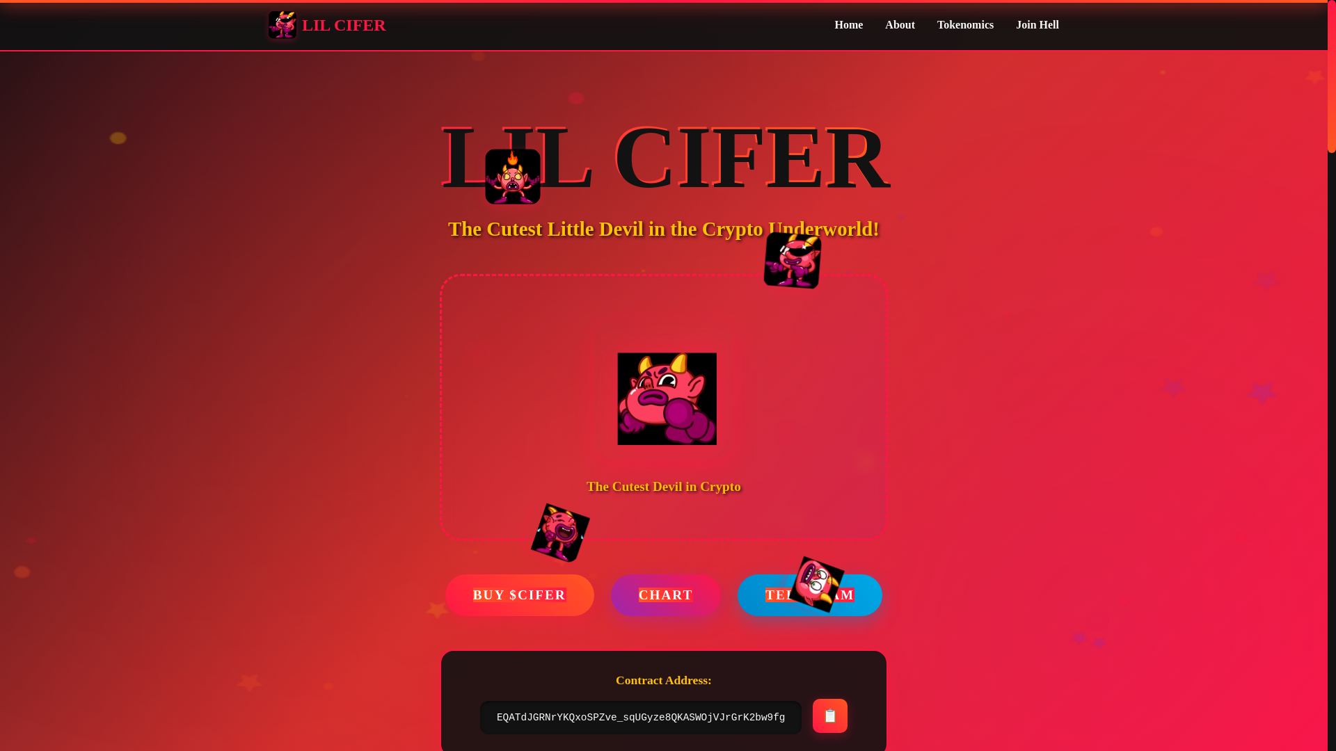 website screenshot of https://lilcifer.com/