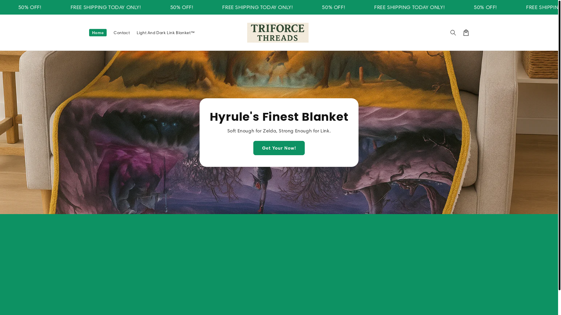 website screenshot of https://triforcethreads.com/