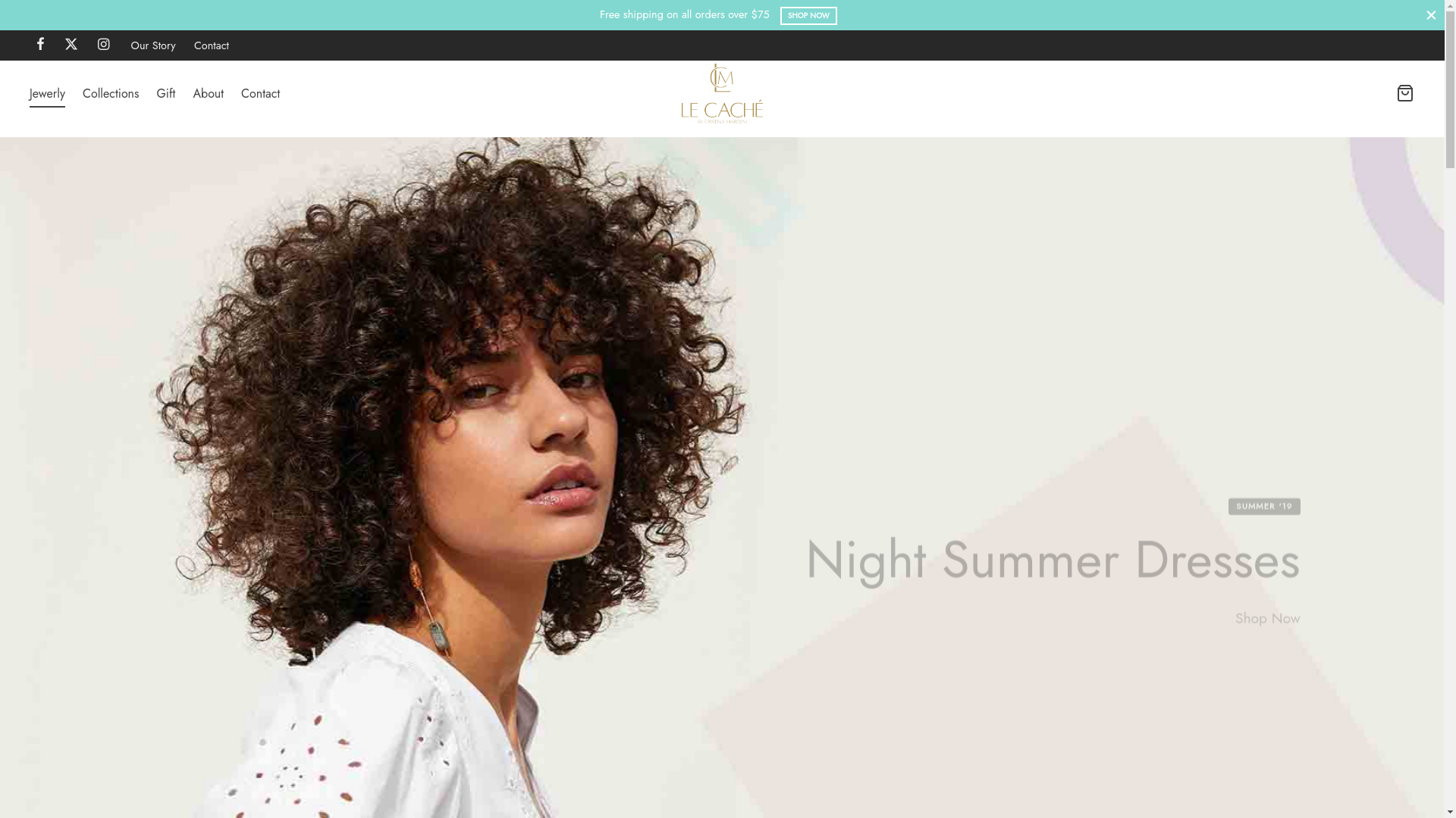 website screenshot of https://lecacheve.com/