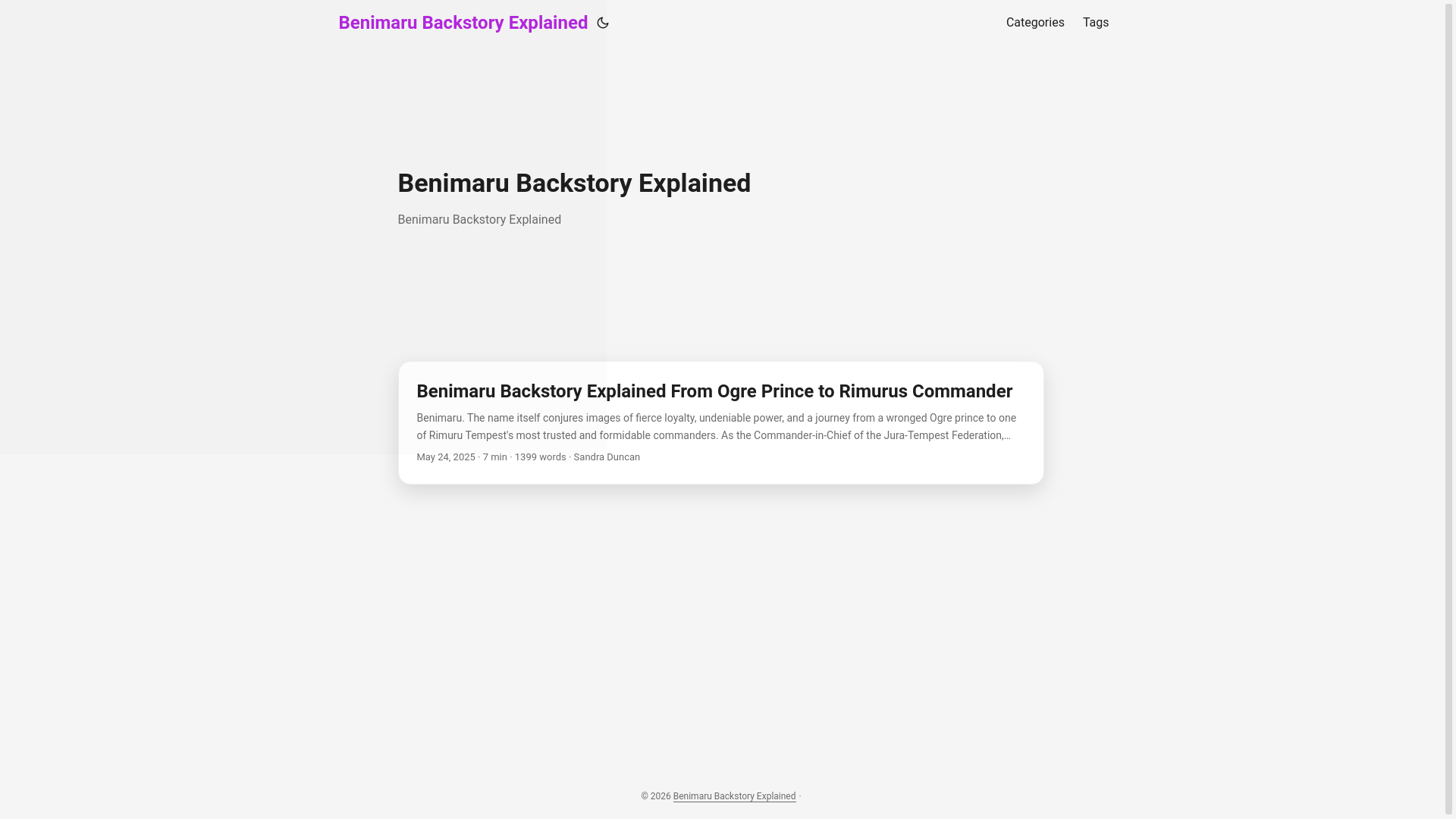 website screenshot of https://benimaru-backstory-explained.pages.dev/