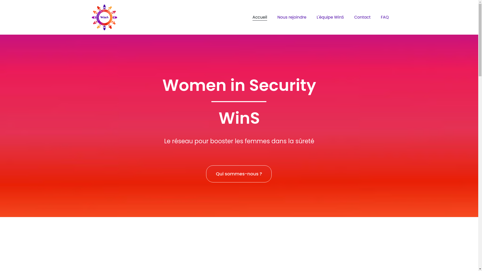 website screenshot of https://womeninsecurity.fr/