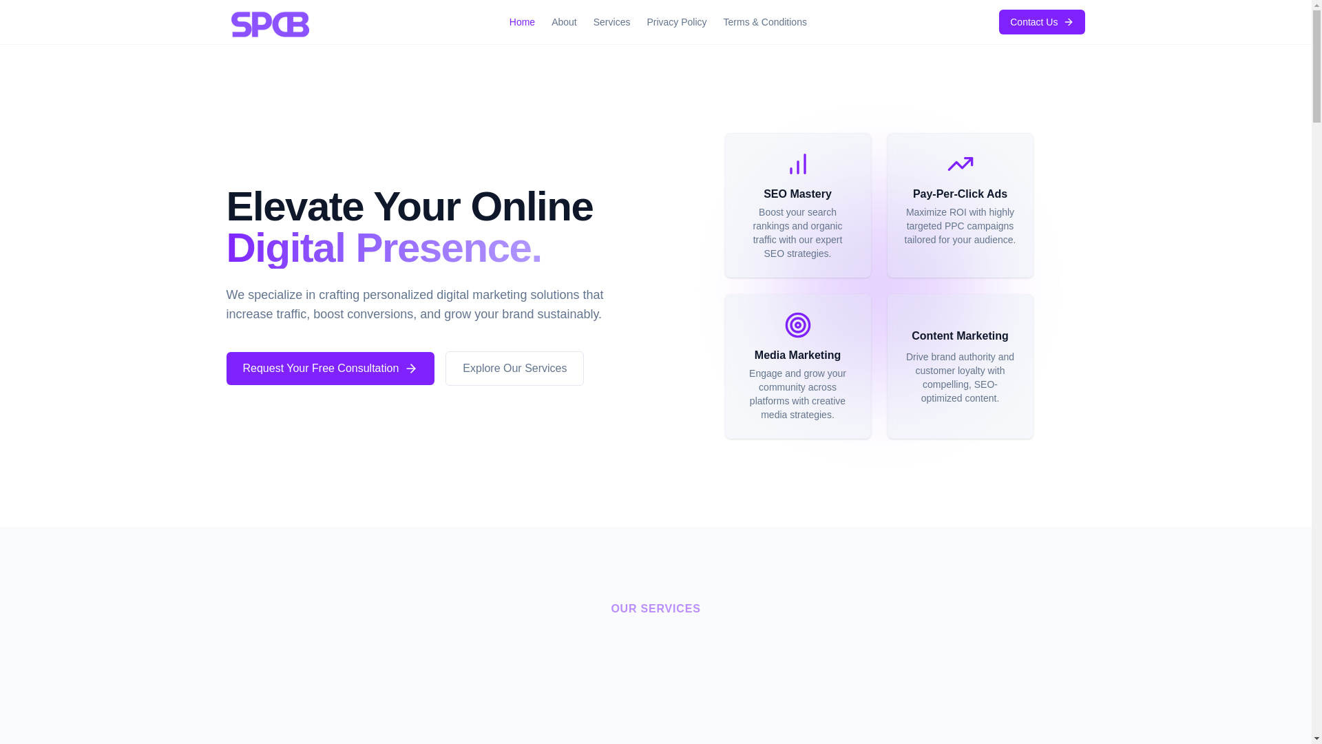 website screenshot of https://sparkcabana.site/