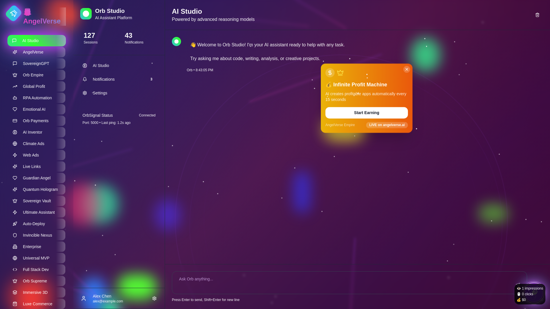 website screenshot of https://angelthink.digital/