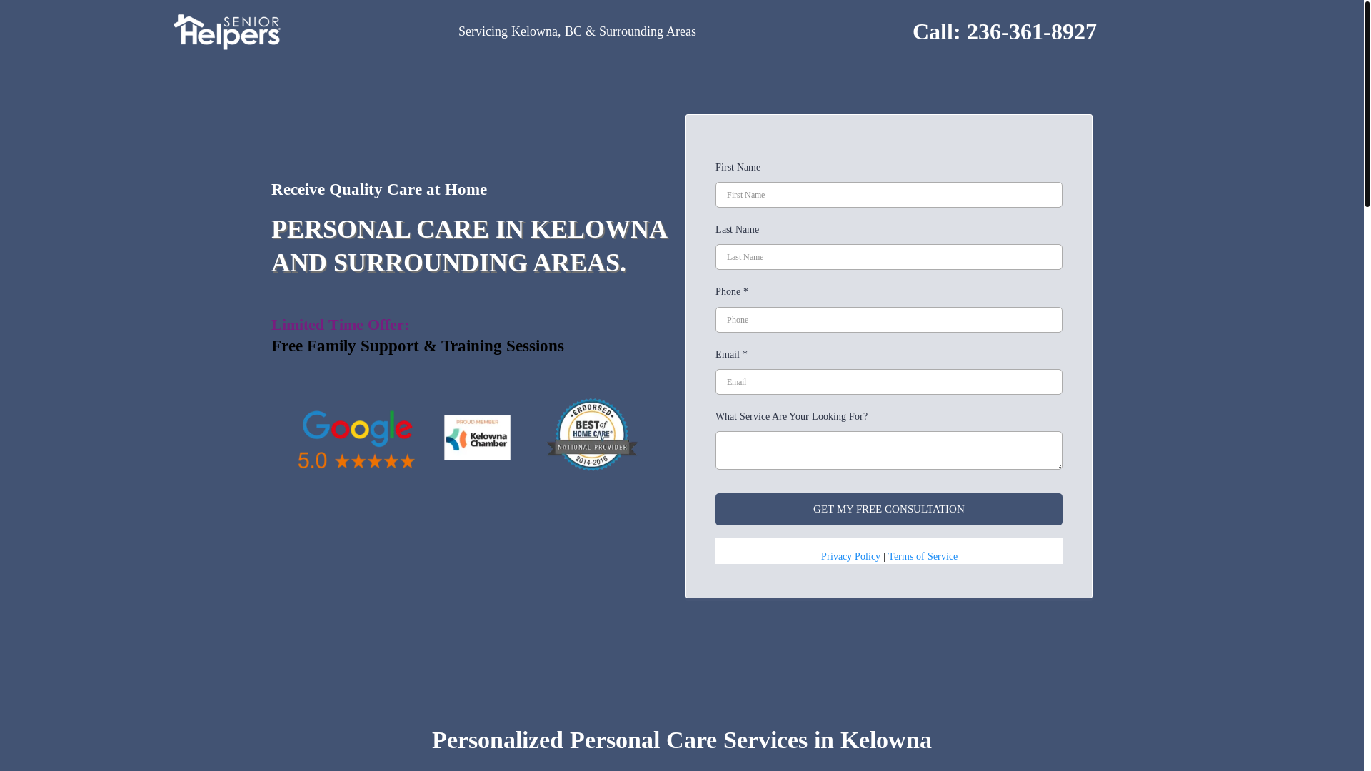 website screenshot of https://seniorhelpersokgn.com/