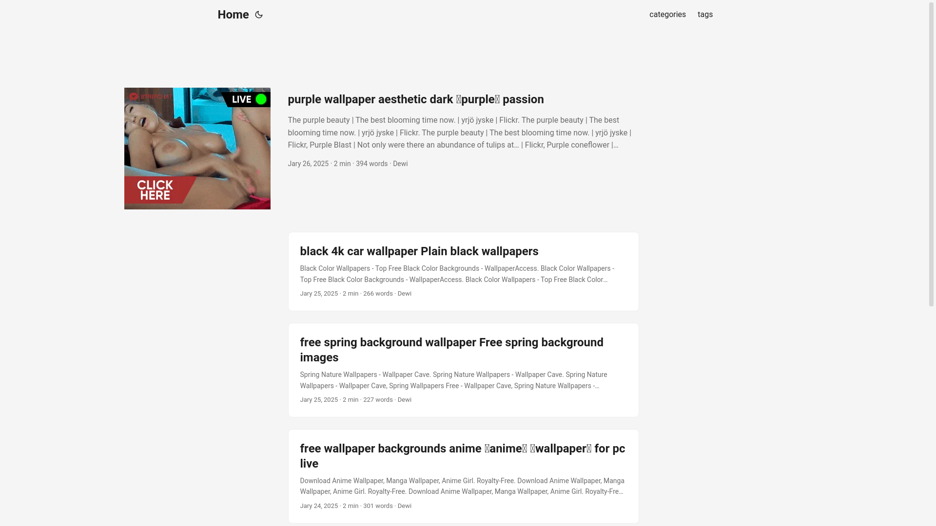 website screenshot of https://webwallpaperstore.pages.dev/