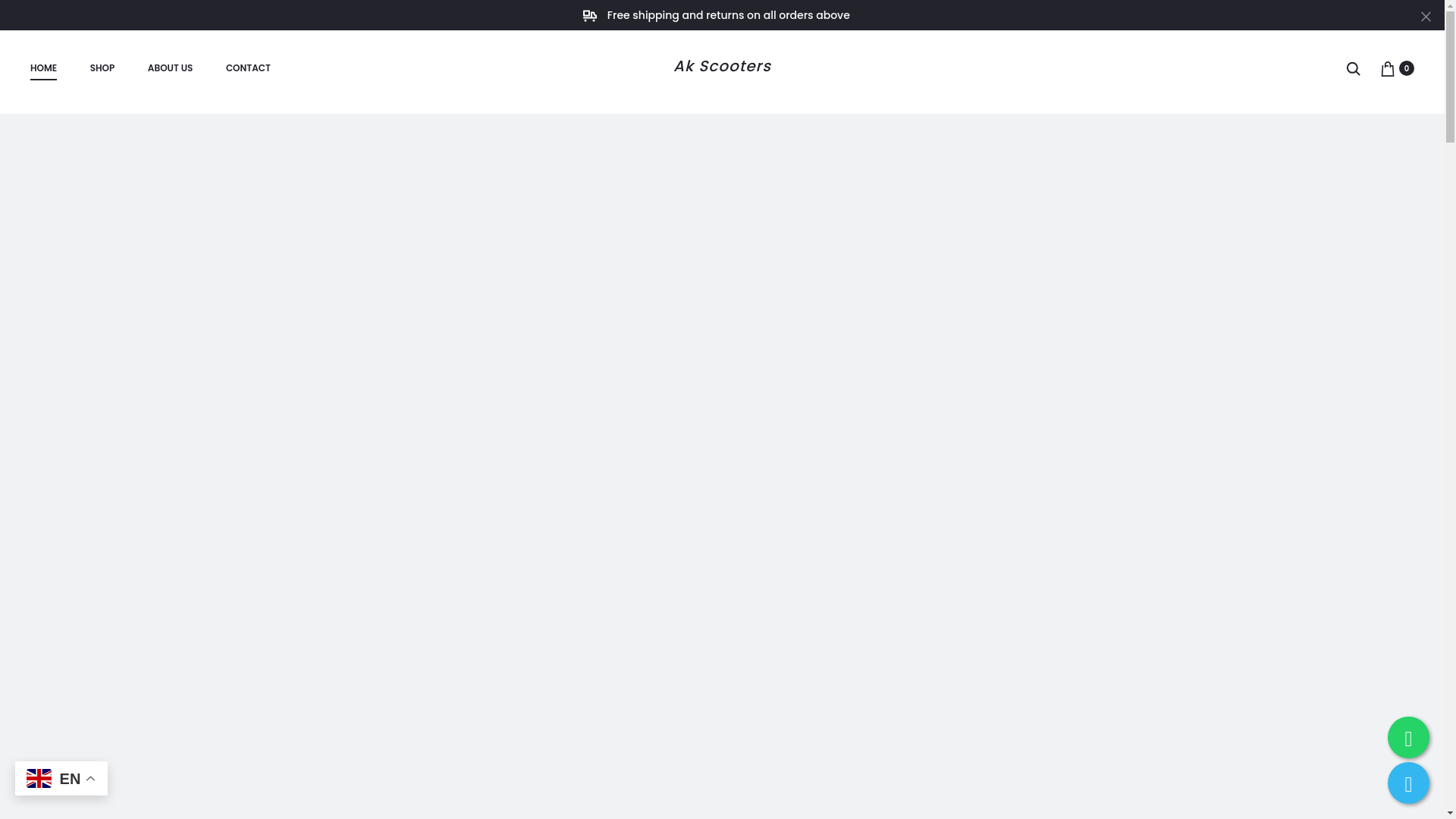 website screenshot of https://akscooters.com/