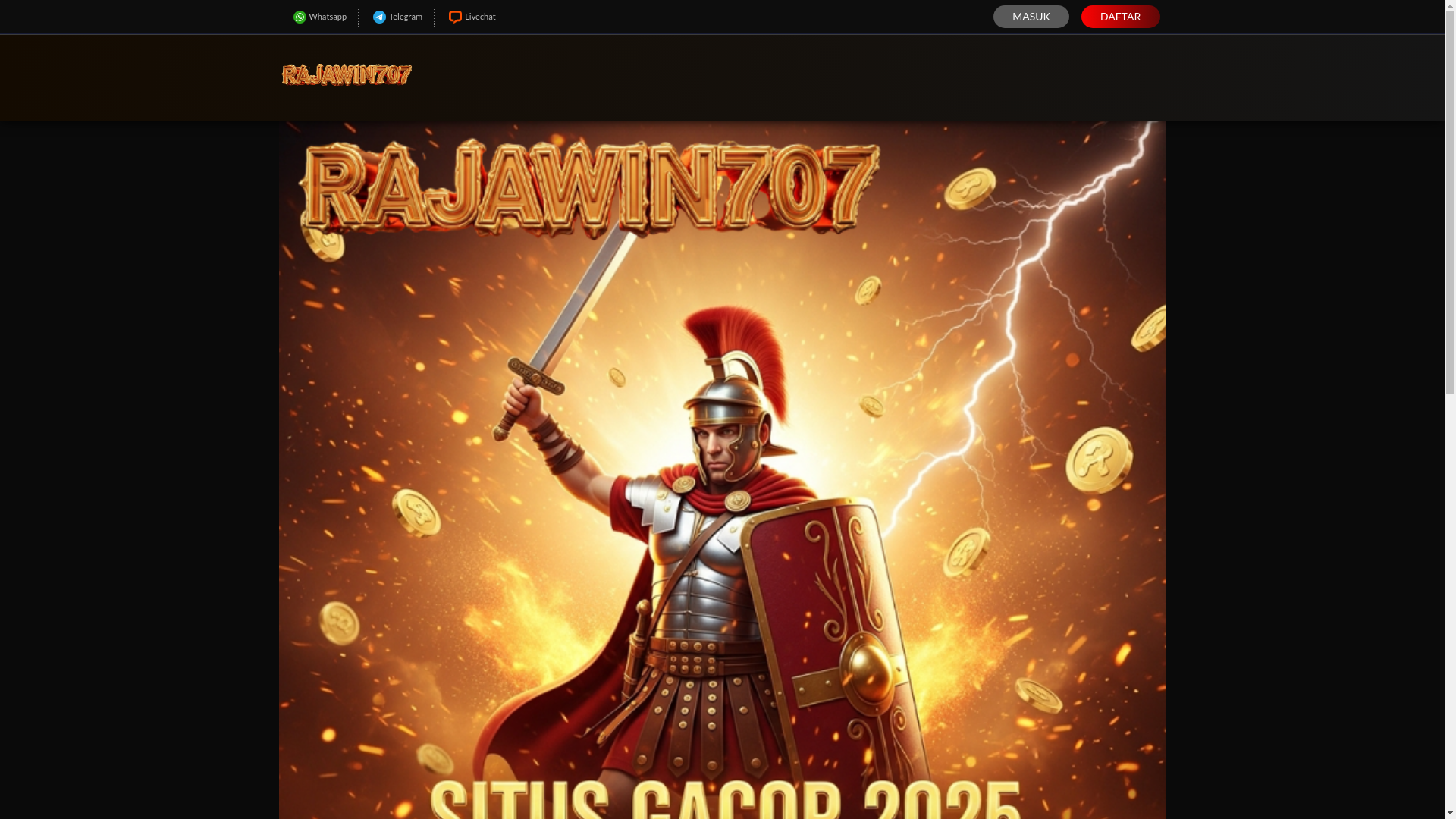 website screenshot of https://rajawin707online.pages.dev/