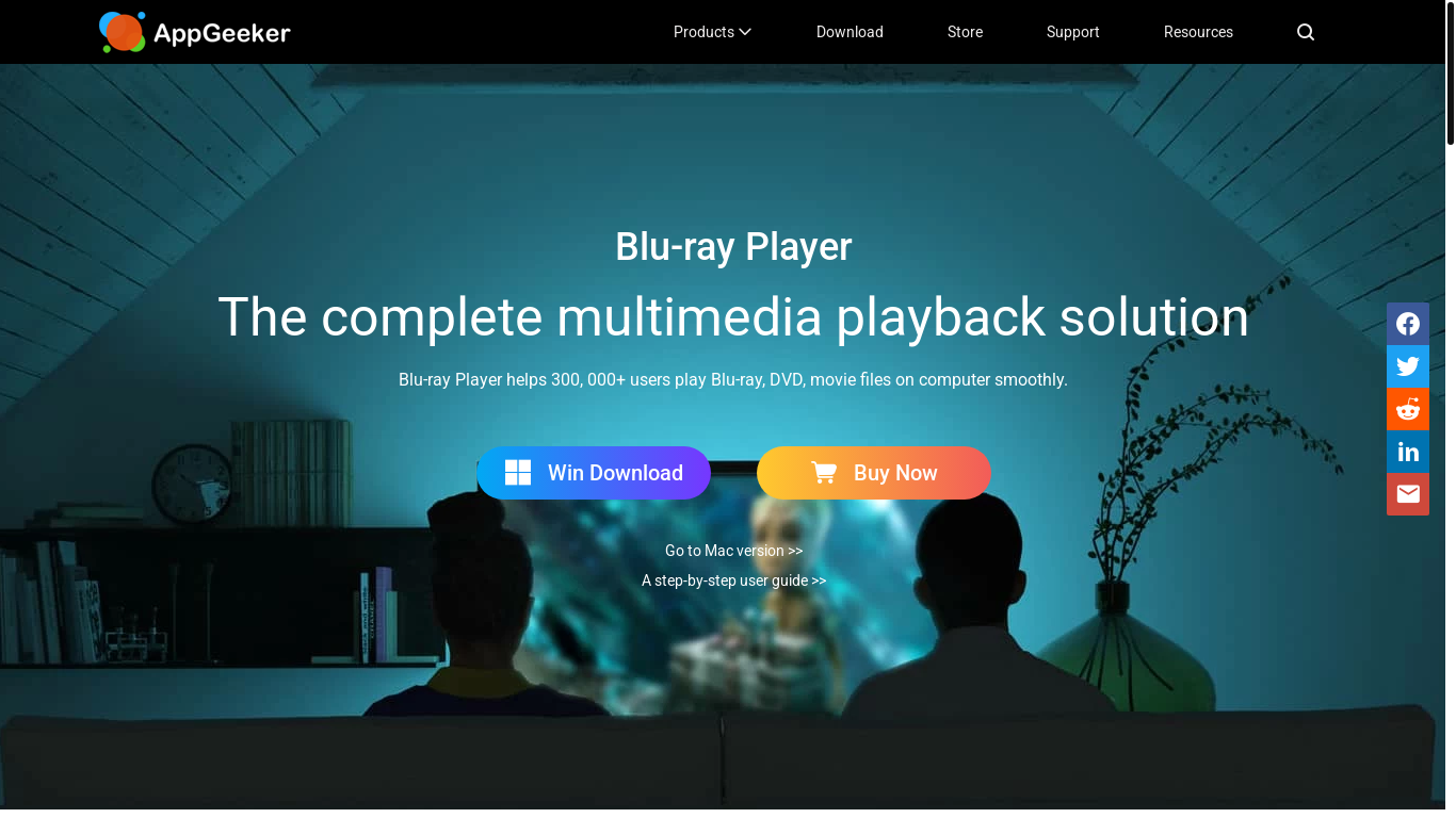website screenshot of https://www.appgeeker.com/blu-ray-player-for-mac.html