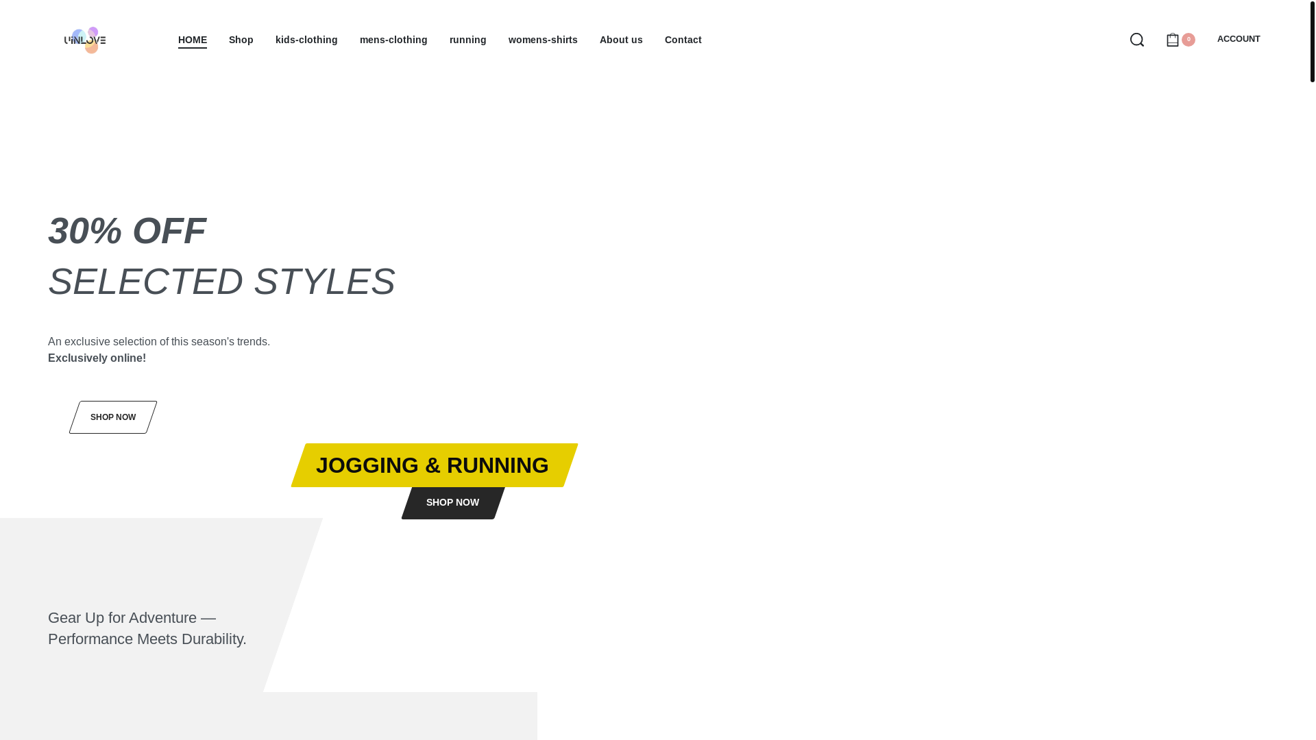 website screenshot of https://uinlove.shop/