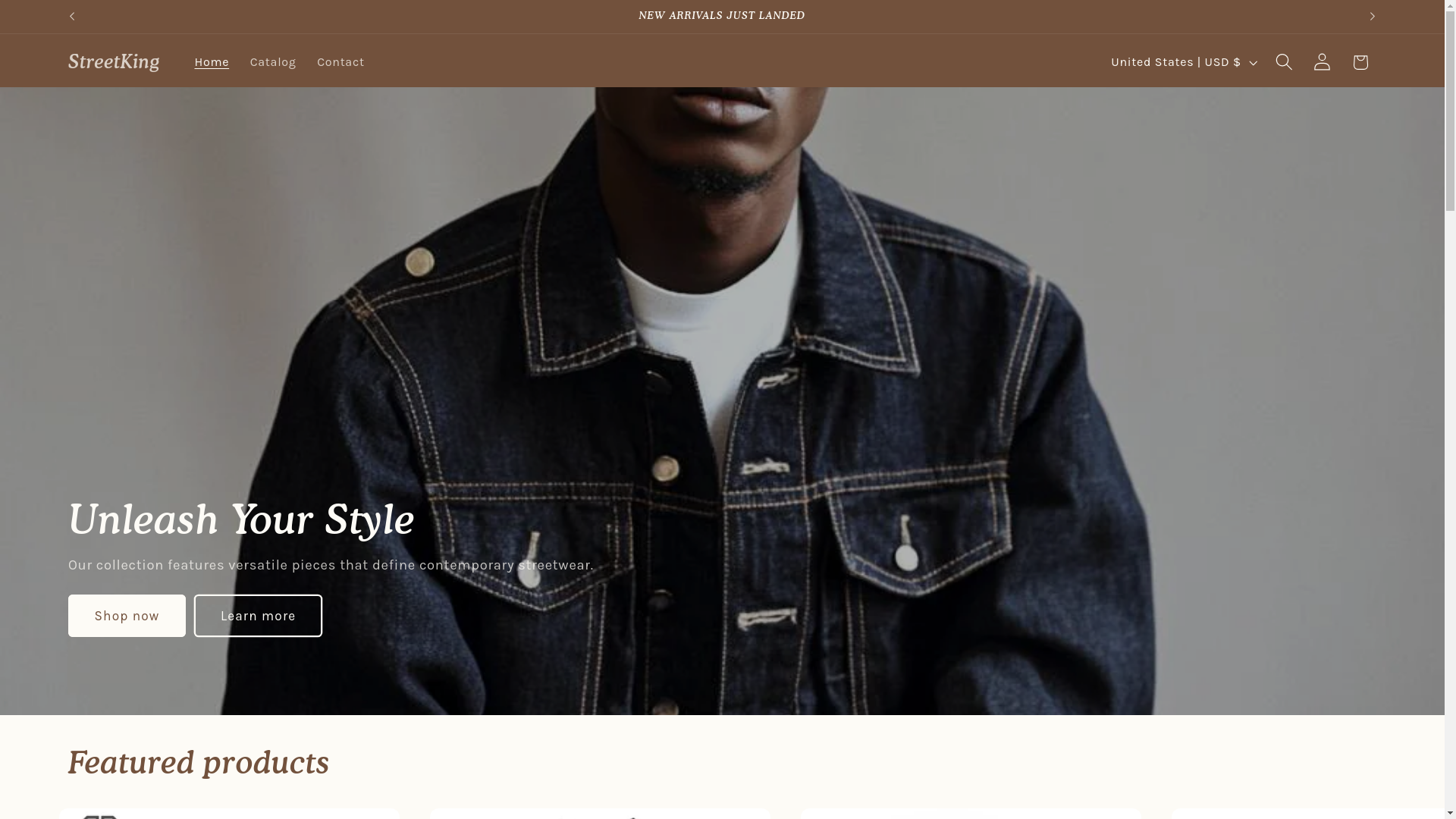 website screenshot of https://streetkingofficial.com/