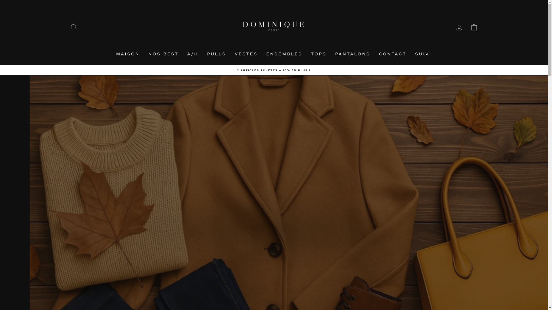 website screenshot of https://dominiqueparis.fr/
