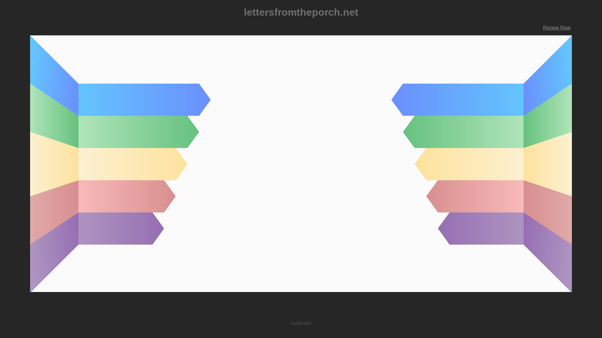 website screenshot of https://lettersfromtheporch.net/