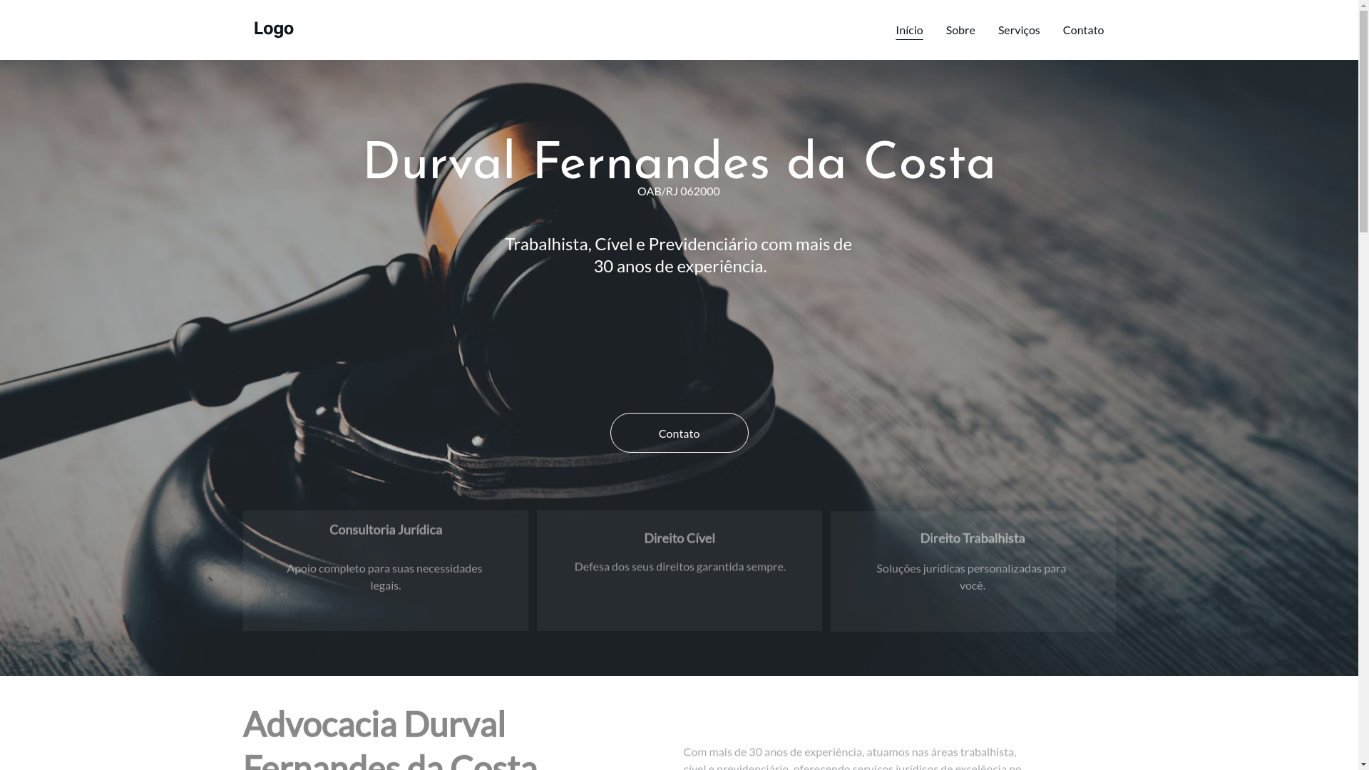 website screenshot of https://durvaladvocacia.com/