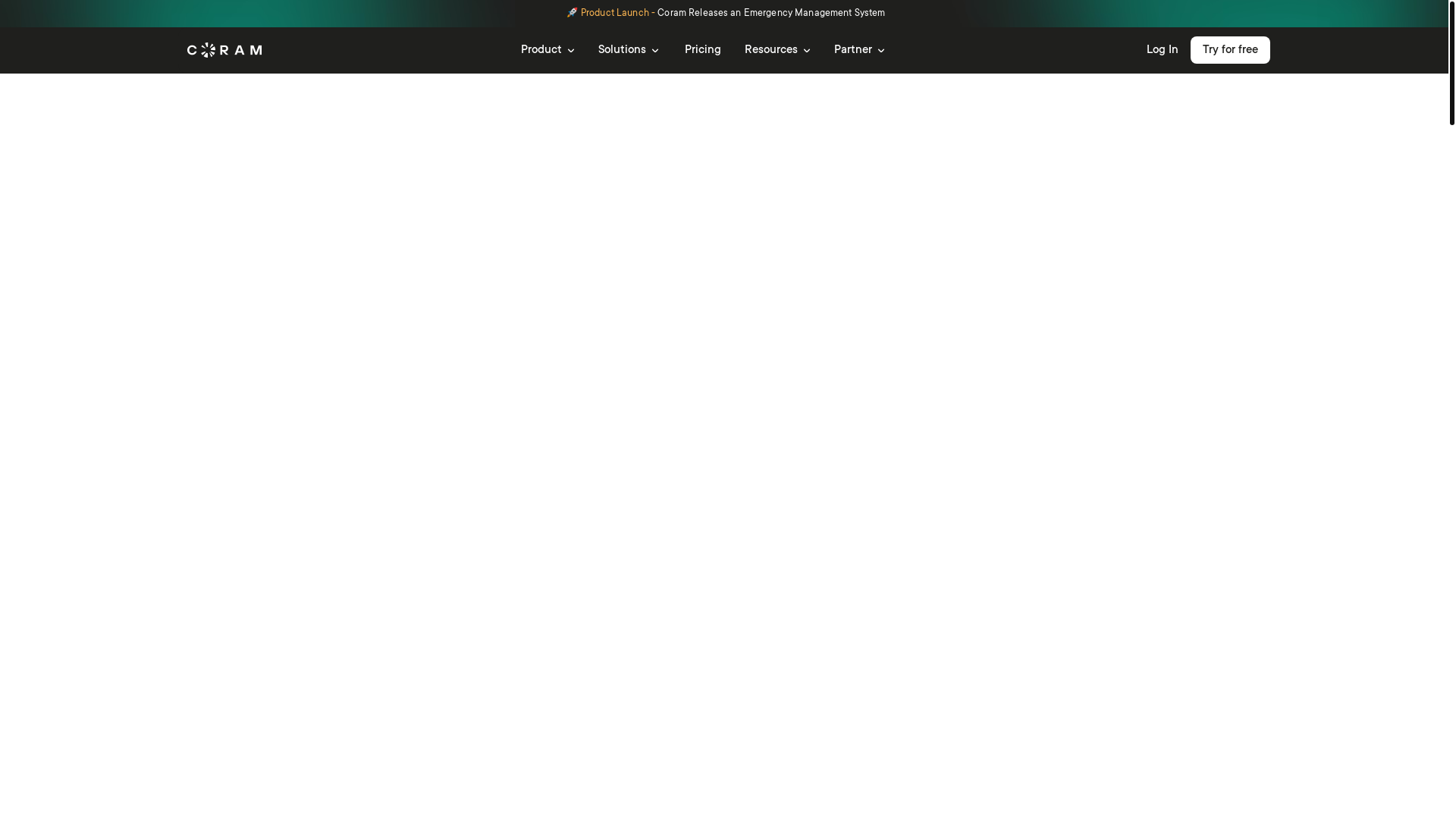 website screenshot of https://coramoffice.co/