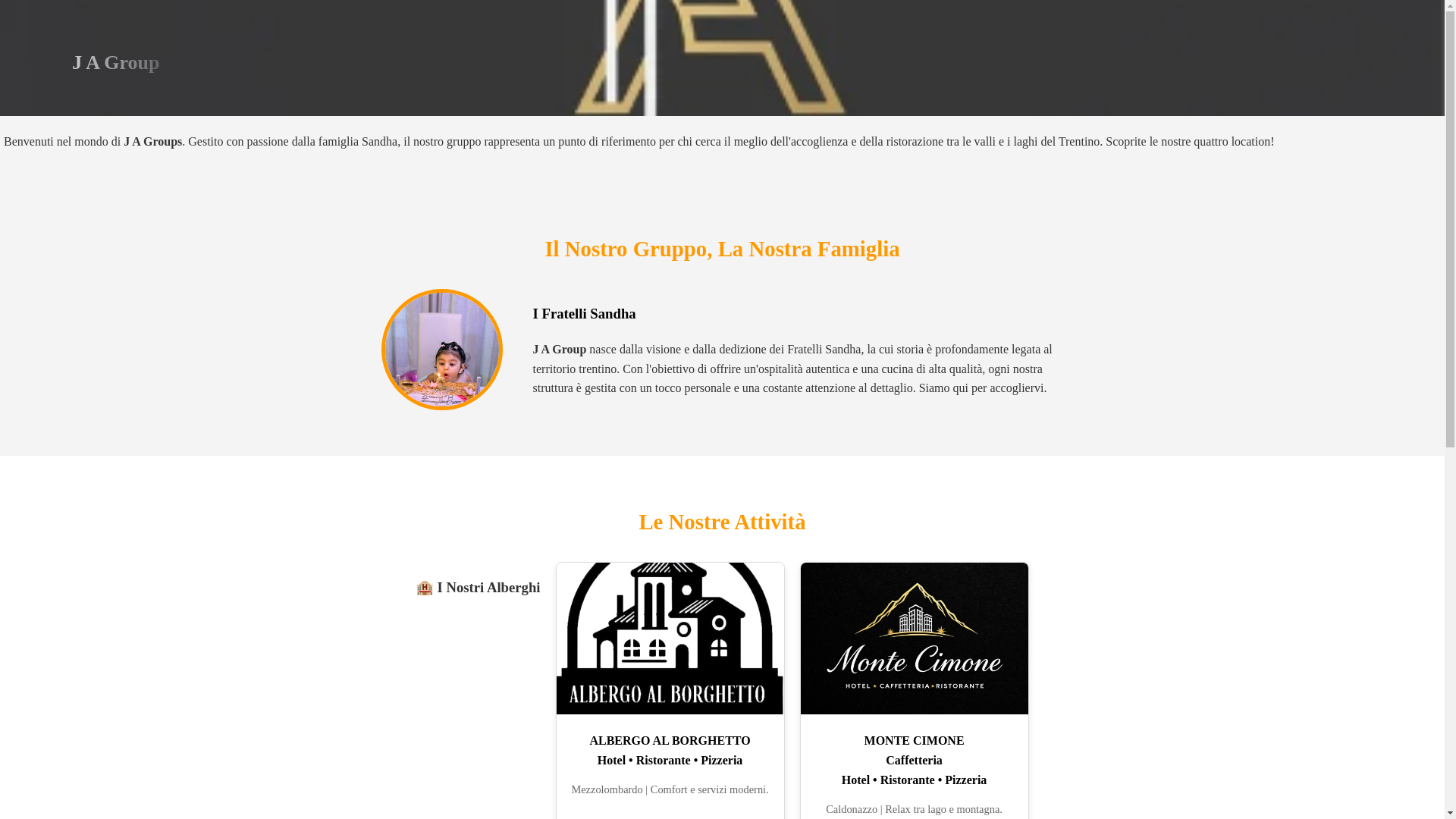 website screenshot of https://jagroups.eu/