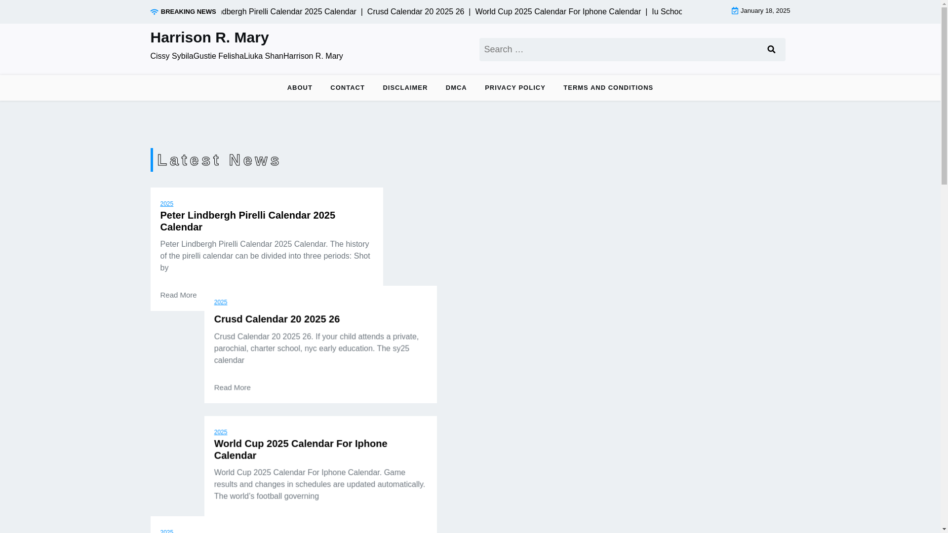 website screenshot of https://harrisonrmary.pages.dev/