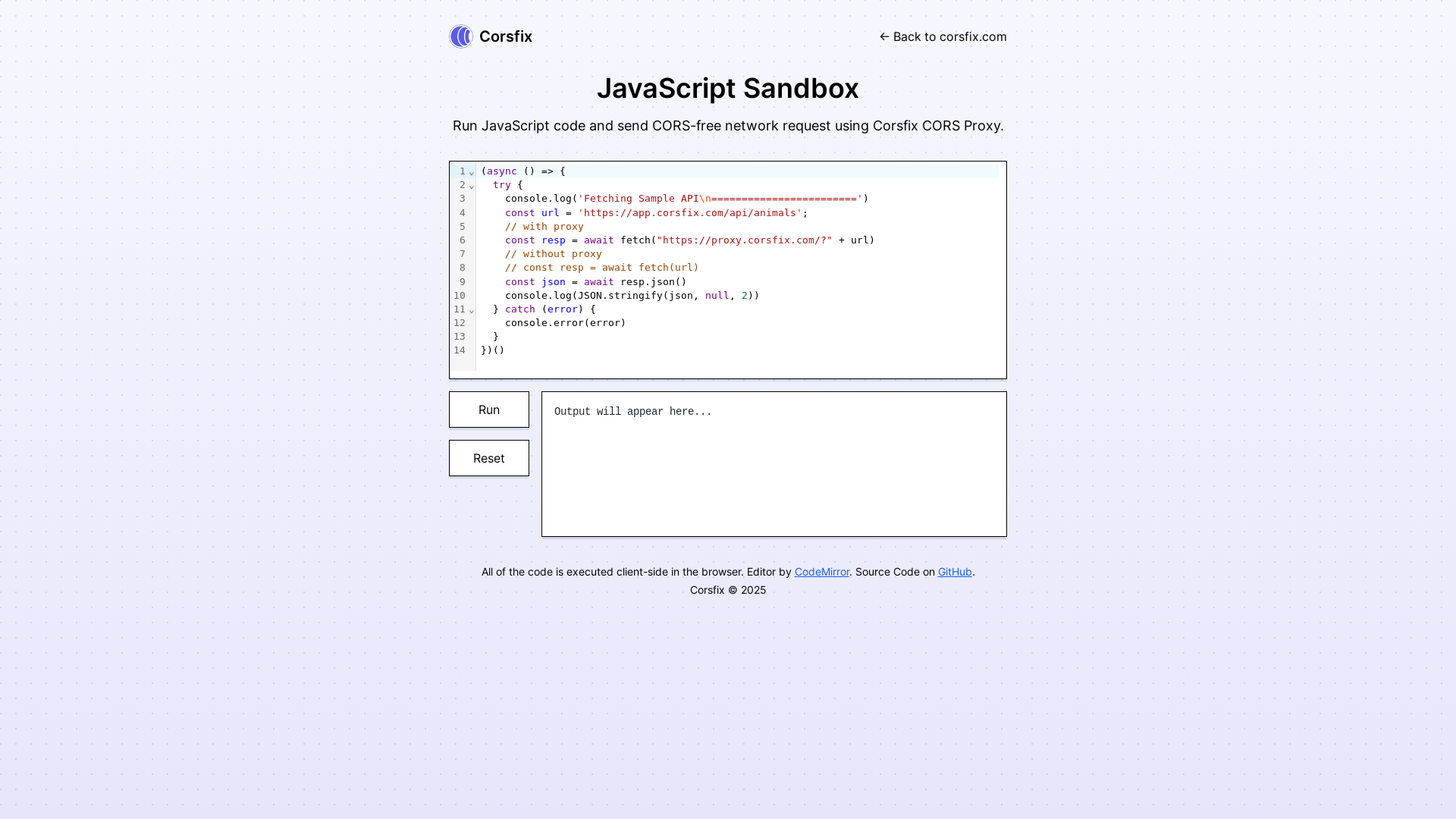 website screenshot of https://sandbox-bmk.pages.dev/