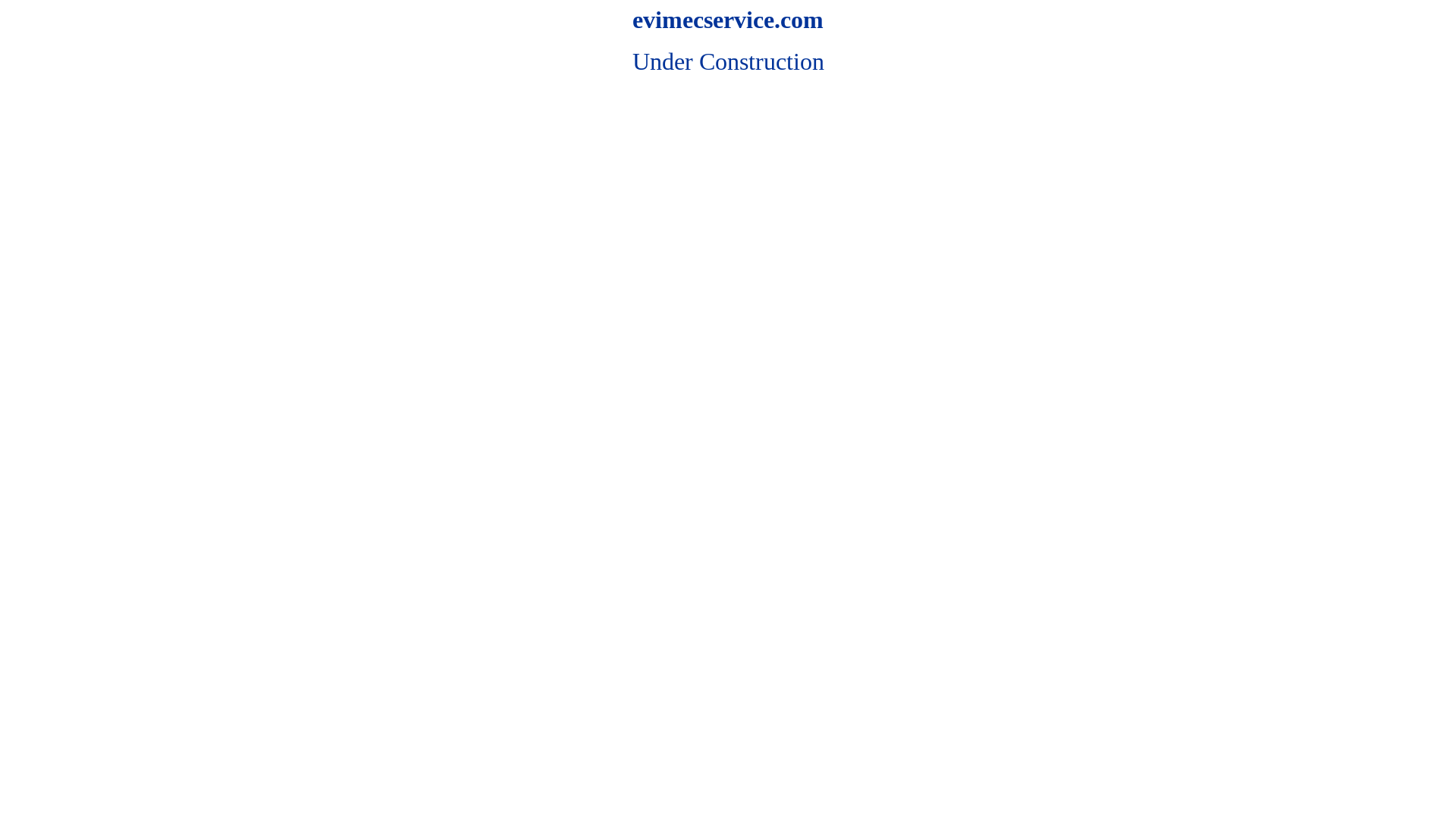 website screenshot of https://evimecservice.com/