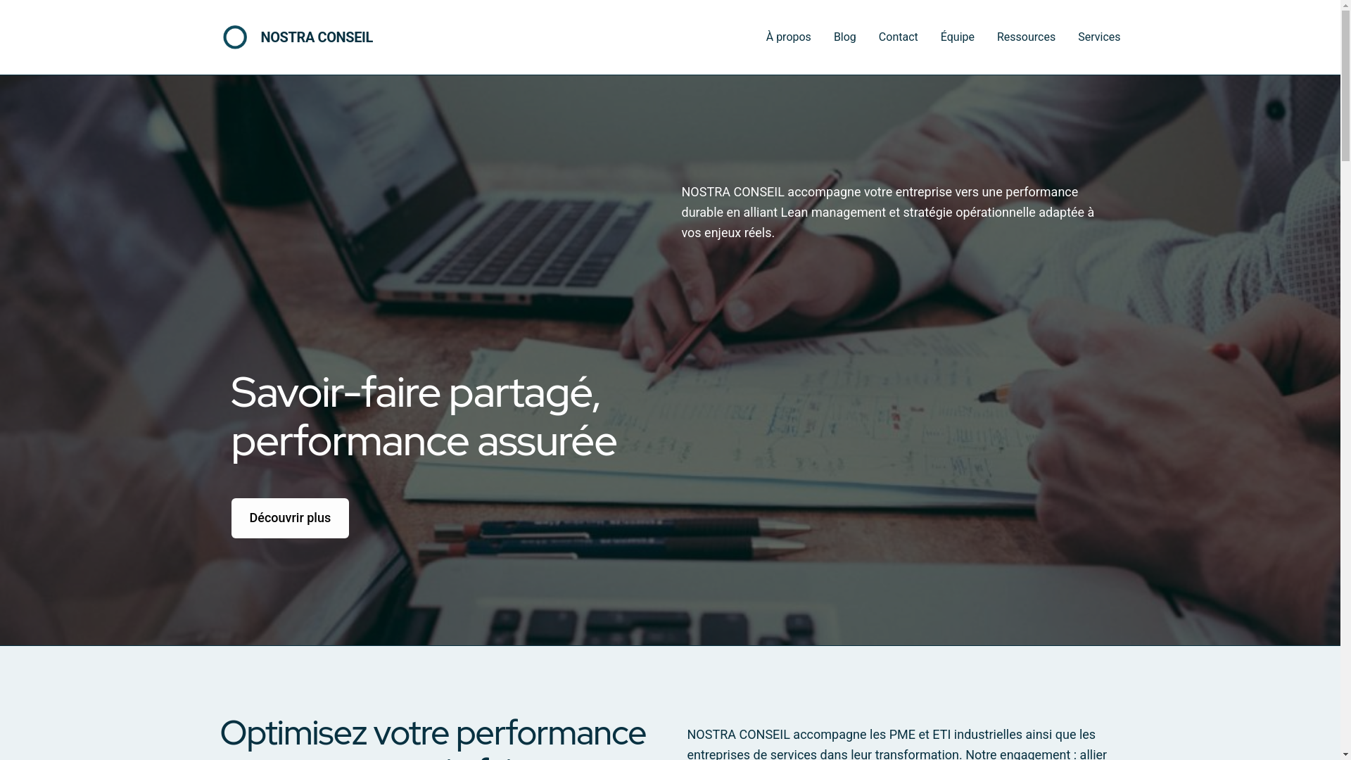 website screenshot of https://nostraconseil.com/
