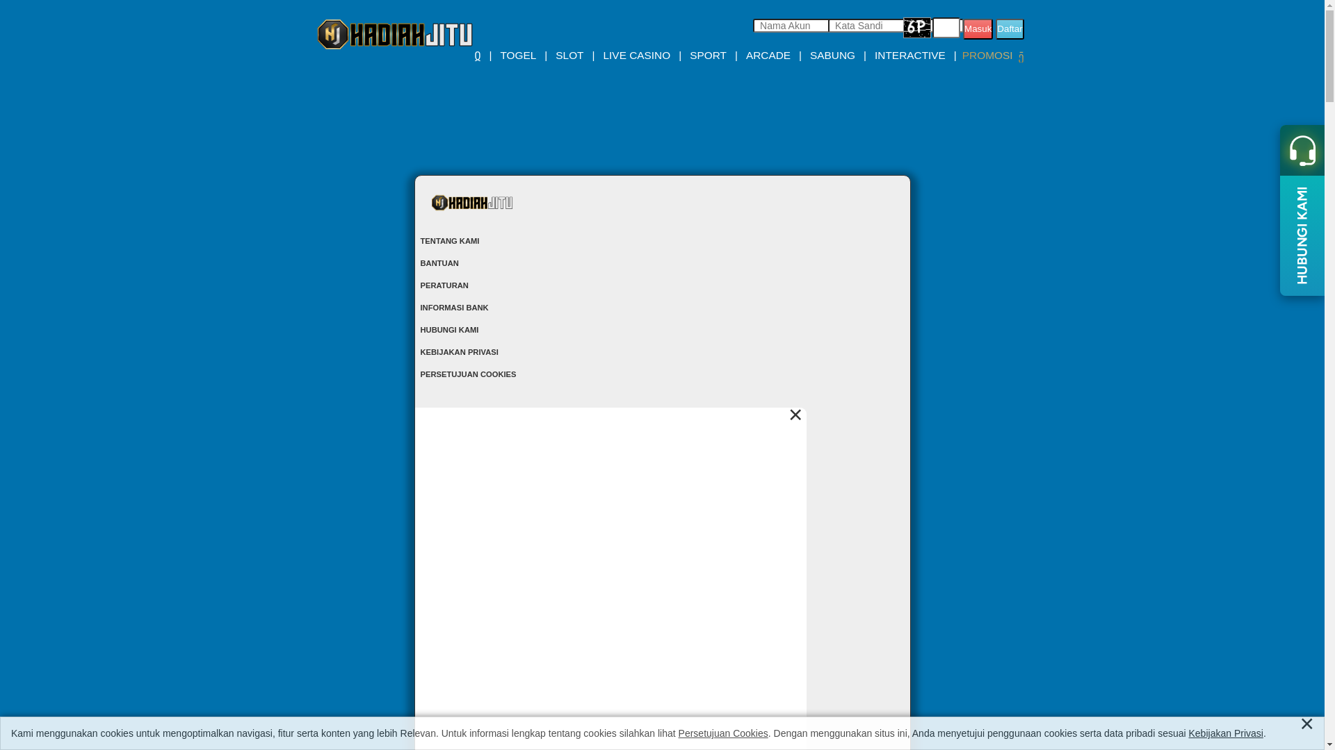 website screenshot of https://hadiahjituamp.com/