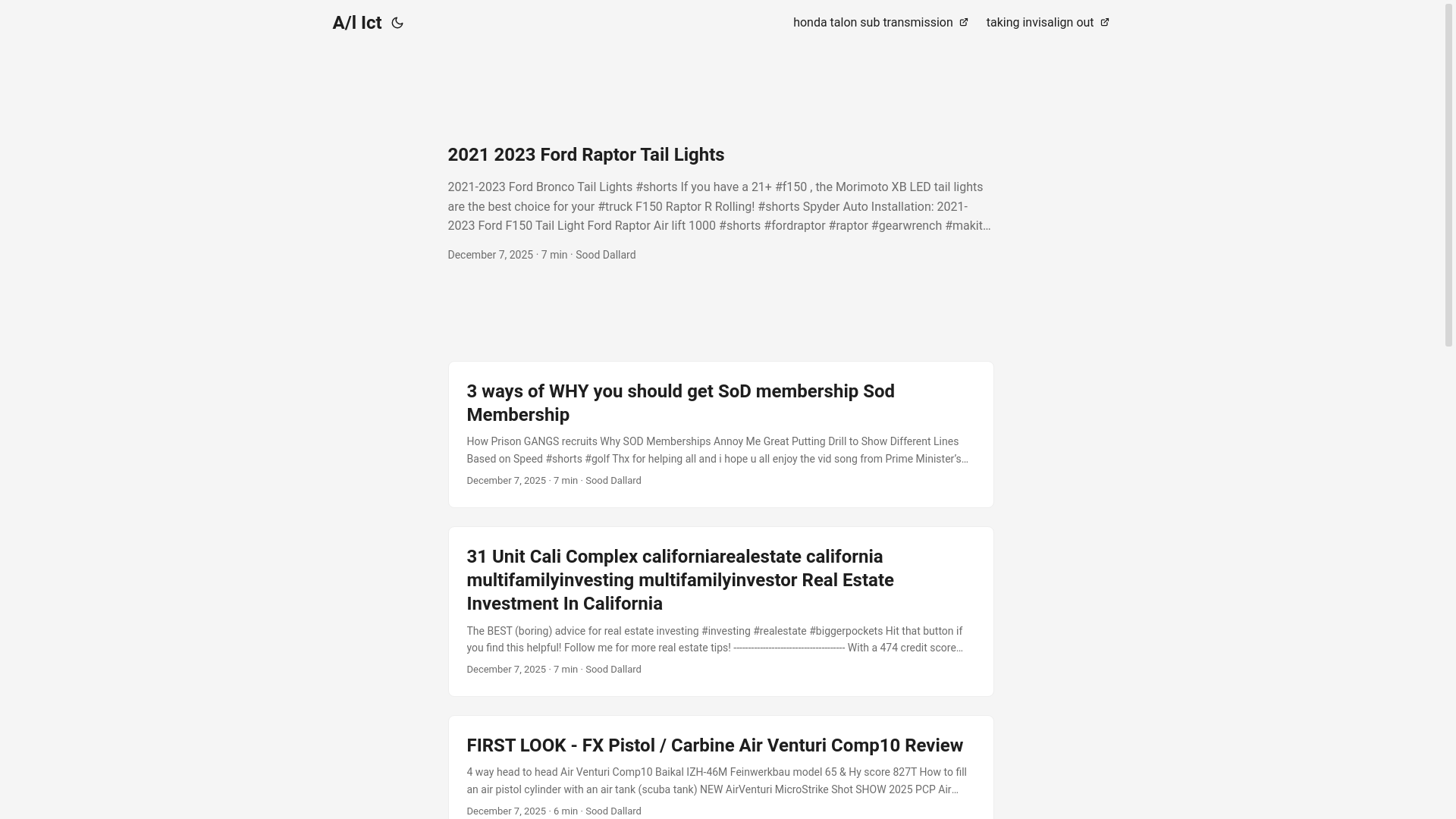 website screenshot of https://alict.pages.dev/