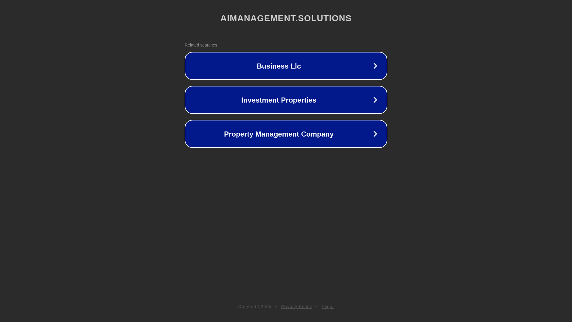 website screenshot of https://aimanagement.solutions/
