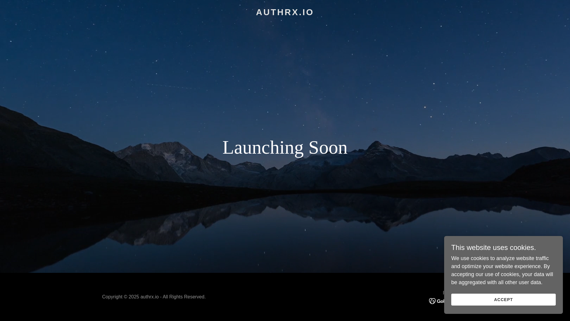 website screenshot of https://authrx.io/