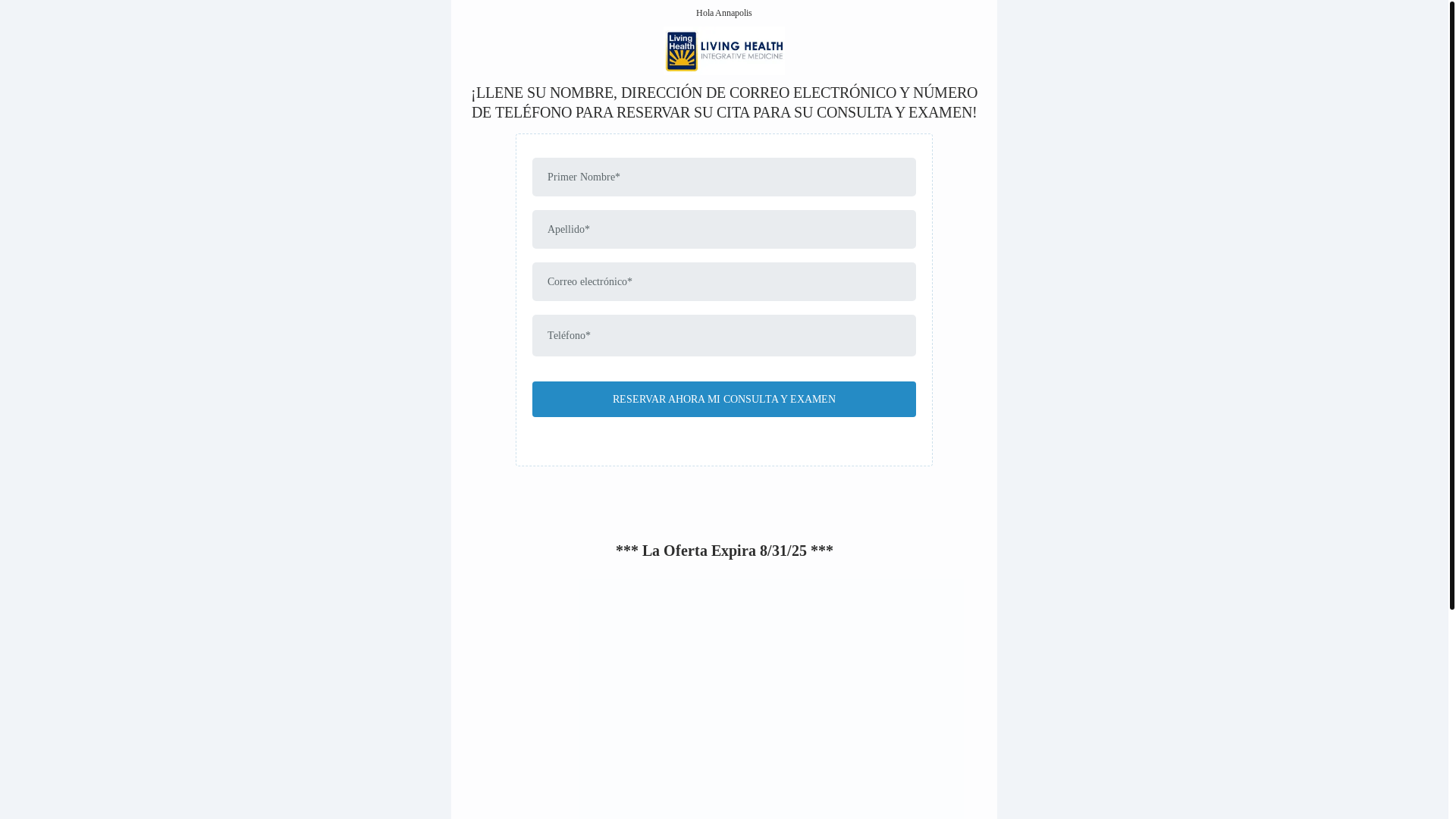 website screenshot of https://livinghealthint.com/