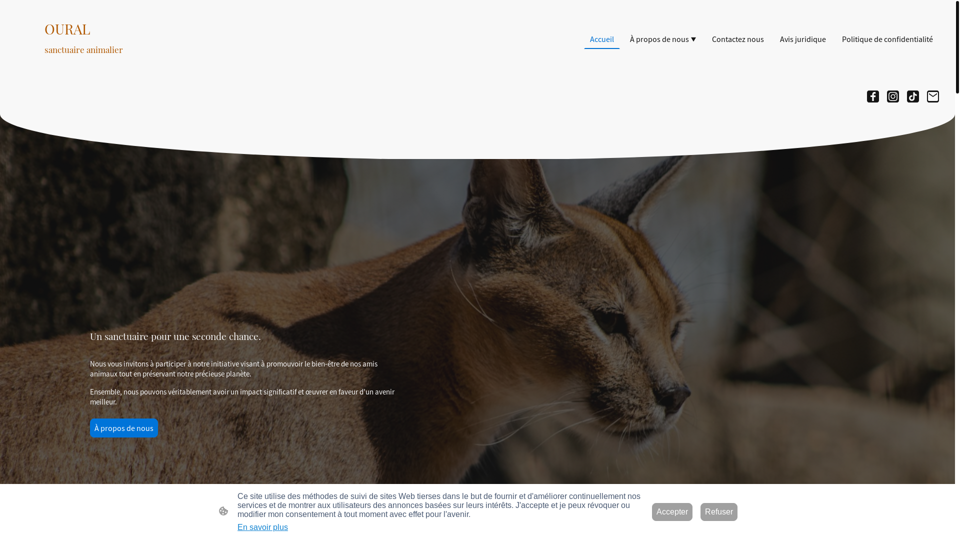 website screenshot of https://sanctuaireoural.fr/