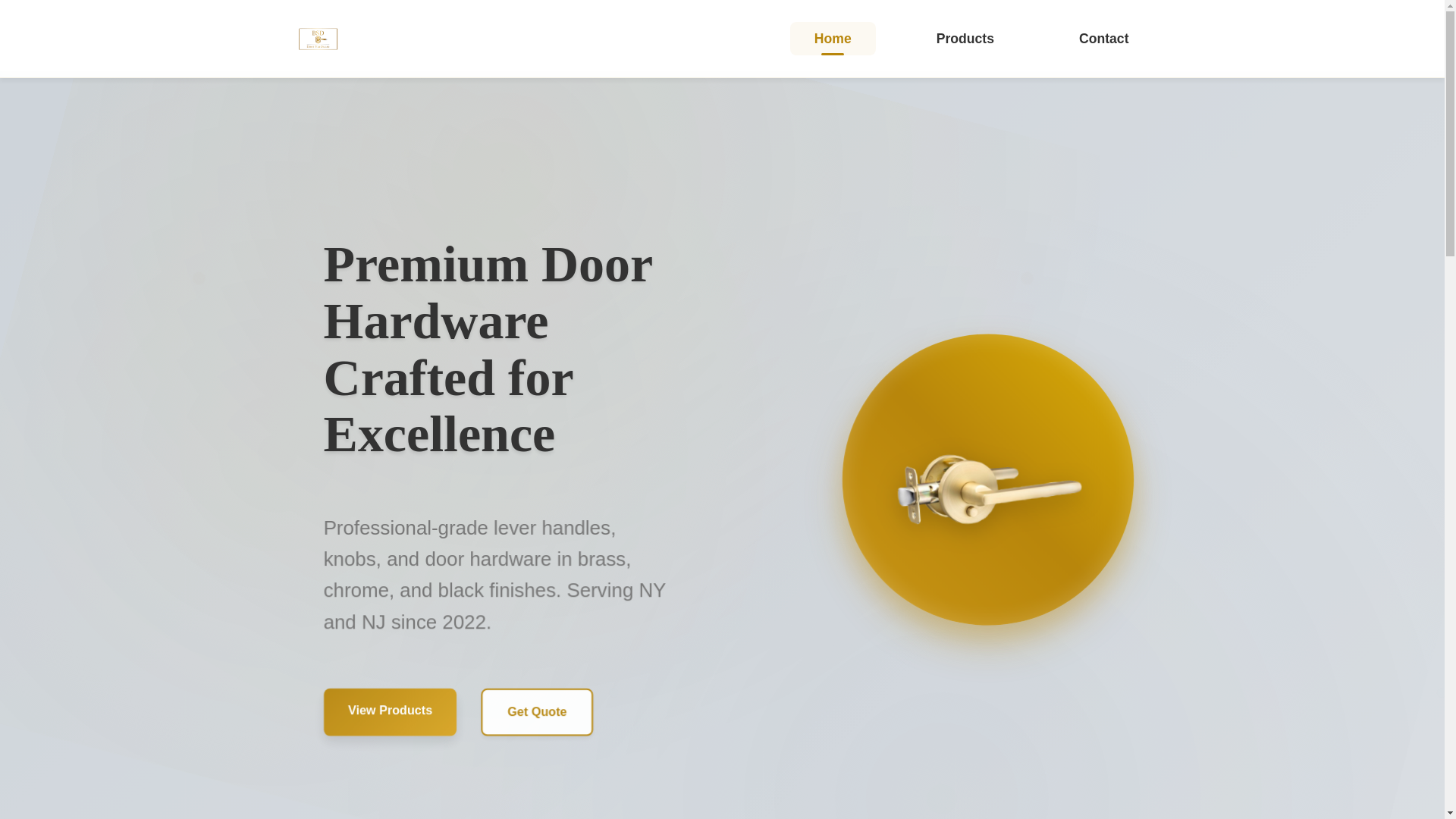 website screenshot of https://bsddoorhardware.info/