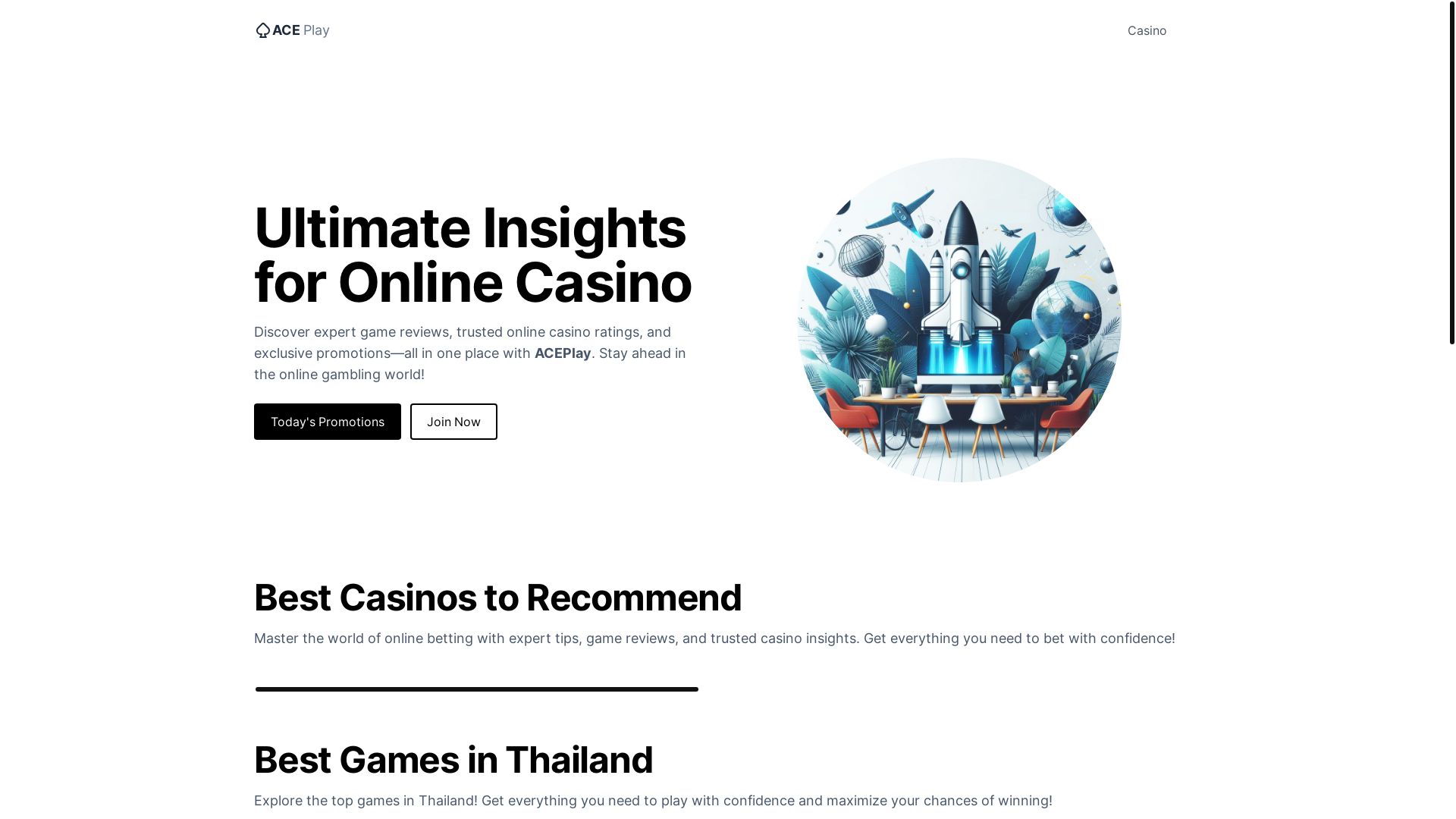 website screenshot of https://aceplay.bet/