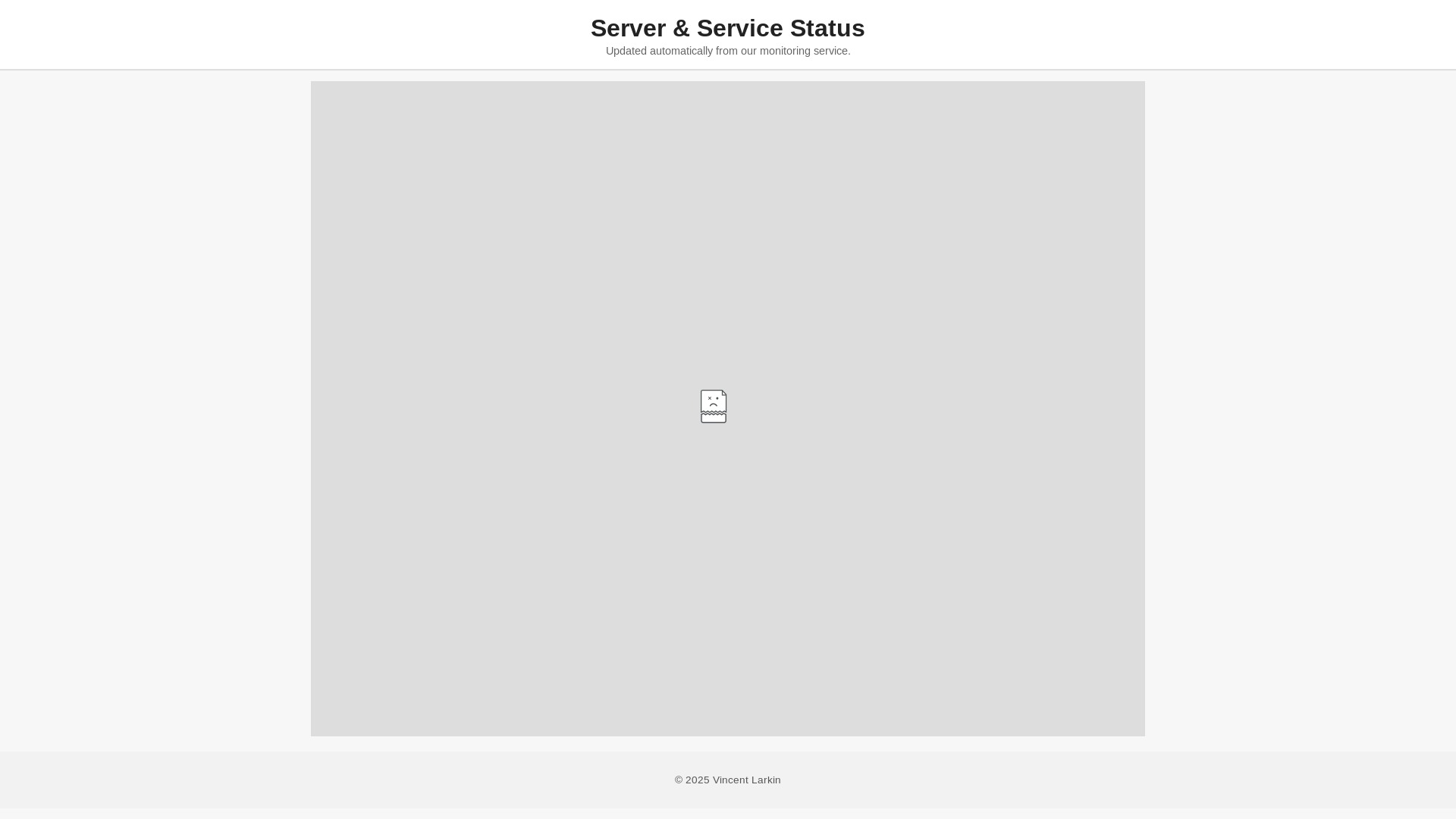 website screenshot of https://status-vincentlarkin-com.pages.dev/