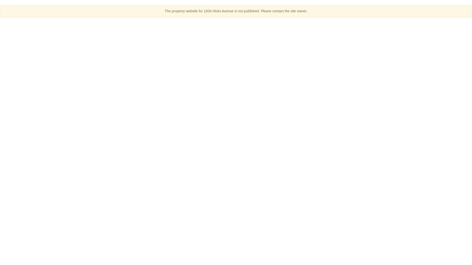 website screenshot of https://1834hicks.com/