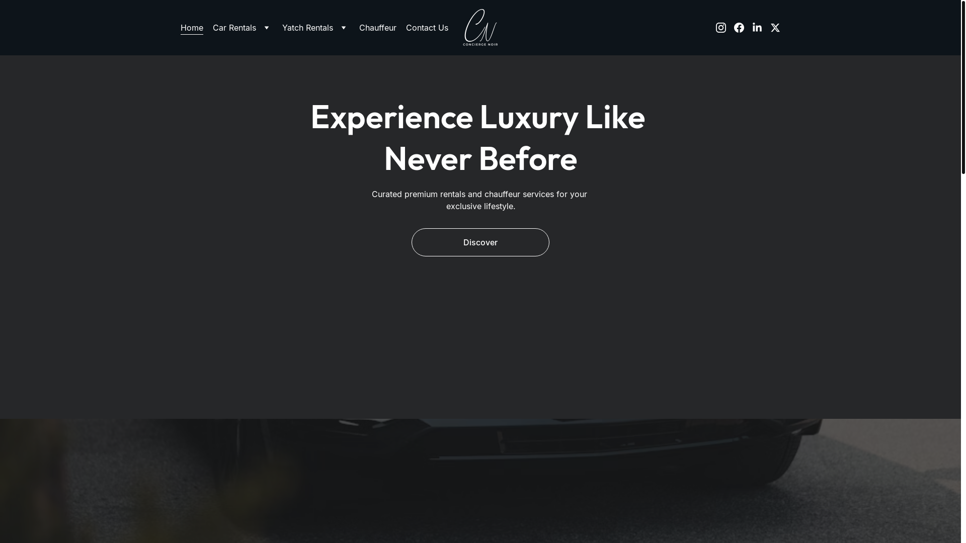 website screenshot of https://theconciergenoir.com/