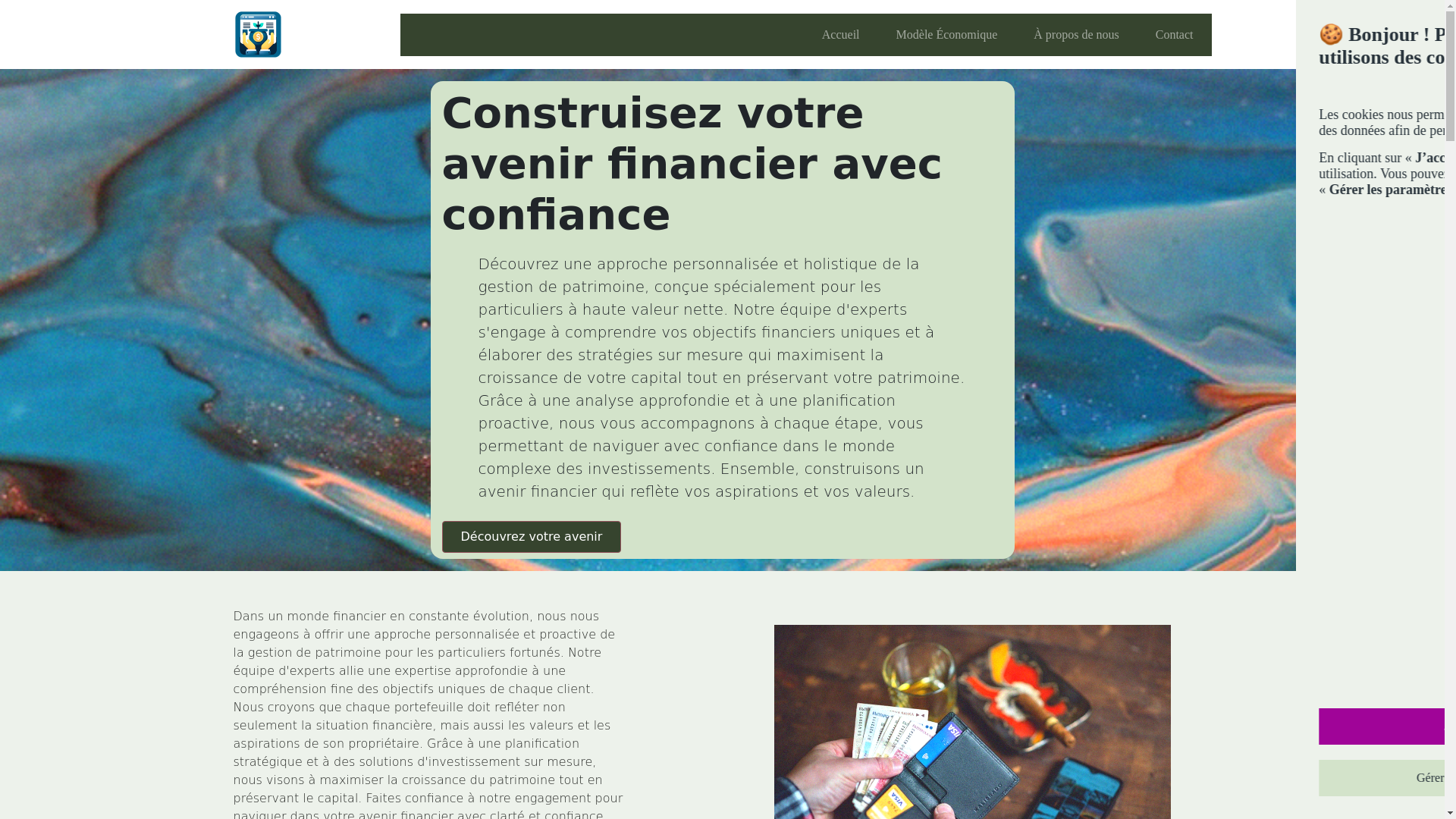 website screenshot of https://wealthavenir.com/